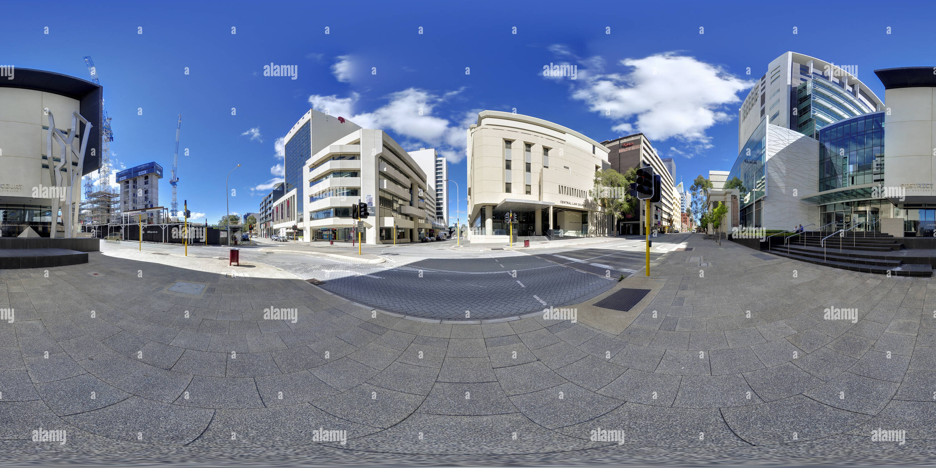360 Grad Panorama Ansicht von Magistrat Gericht in Perth