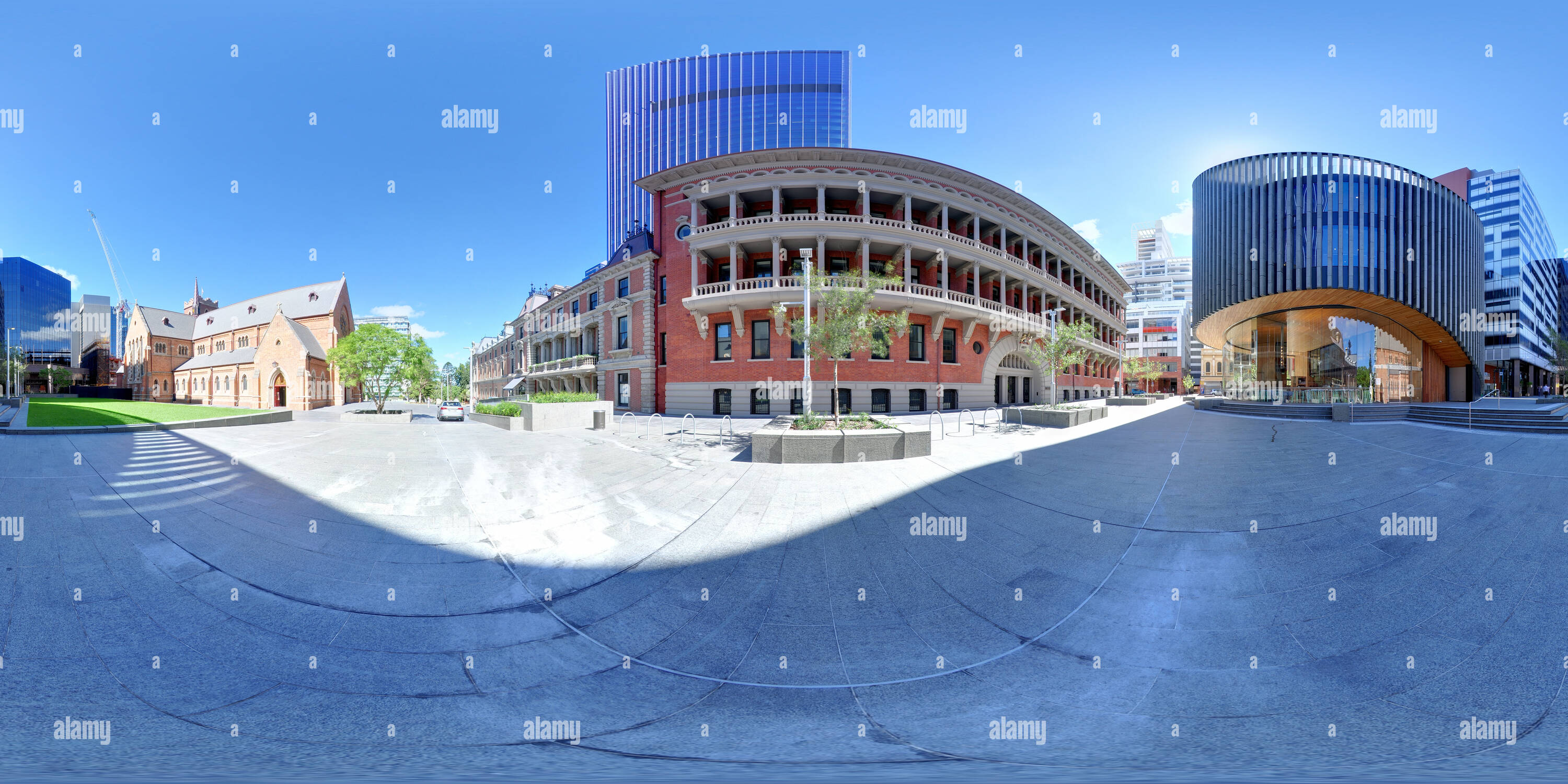 360 Grad Panorama Ansicht von Blick auf die Stadt Perth Bibliothek von COMO Hotel