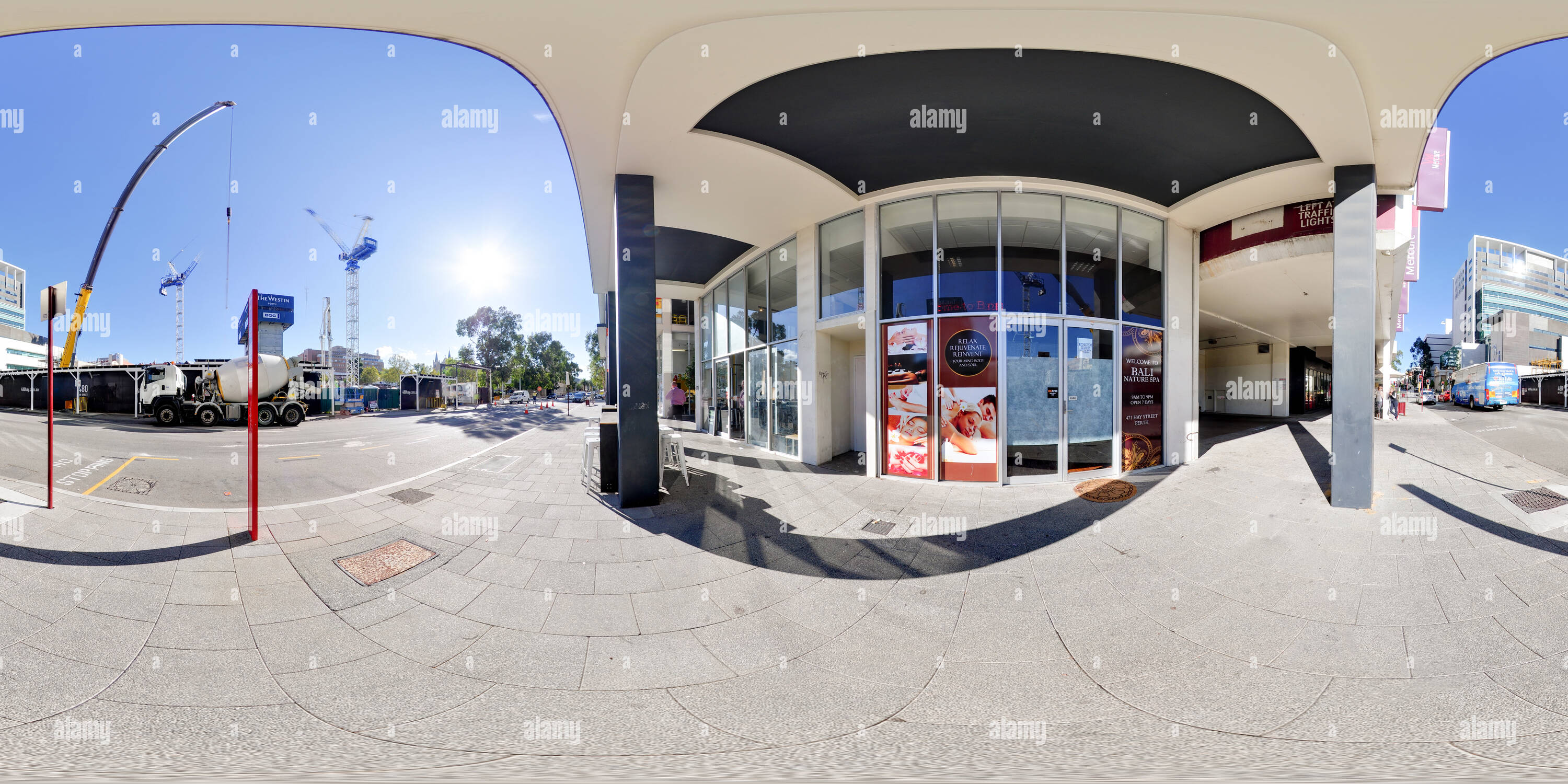 360 Grad Panorama Ansicht von 471 Hay Street Perth Außen