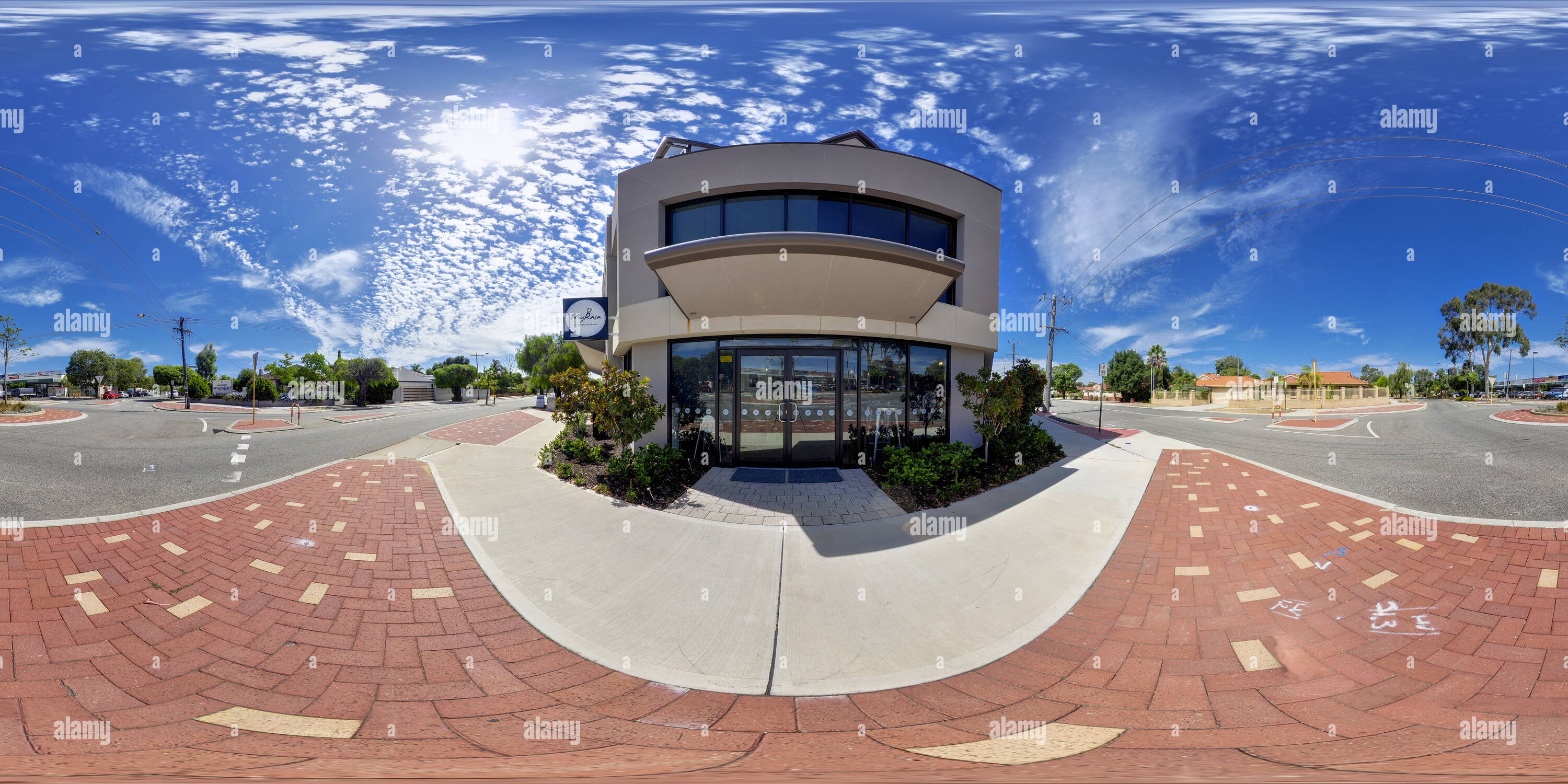 360 Grad Panorama Ansicht von 18 Welwyn Ave Manning außen Vorderansicht