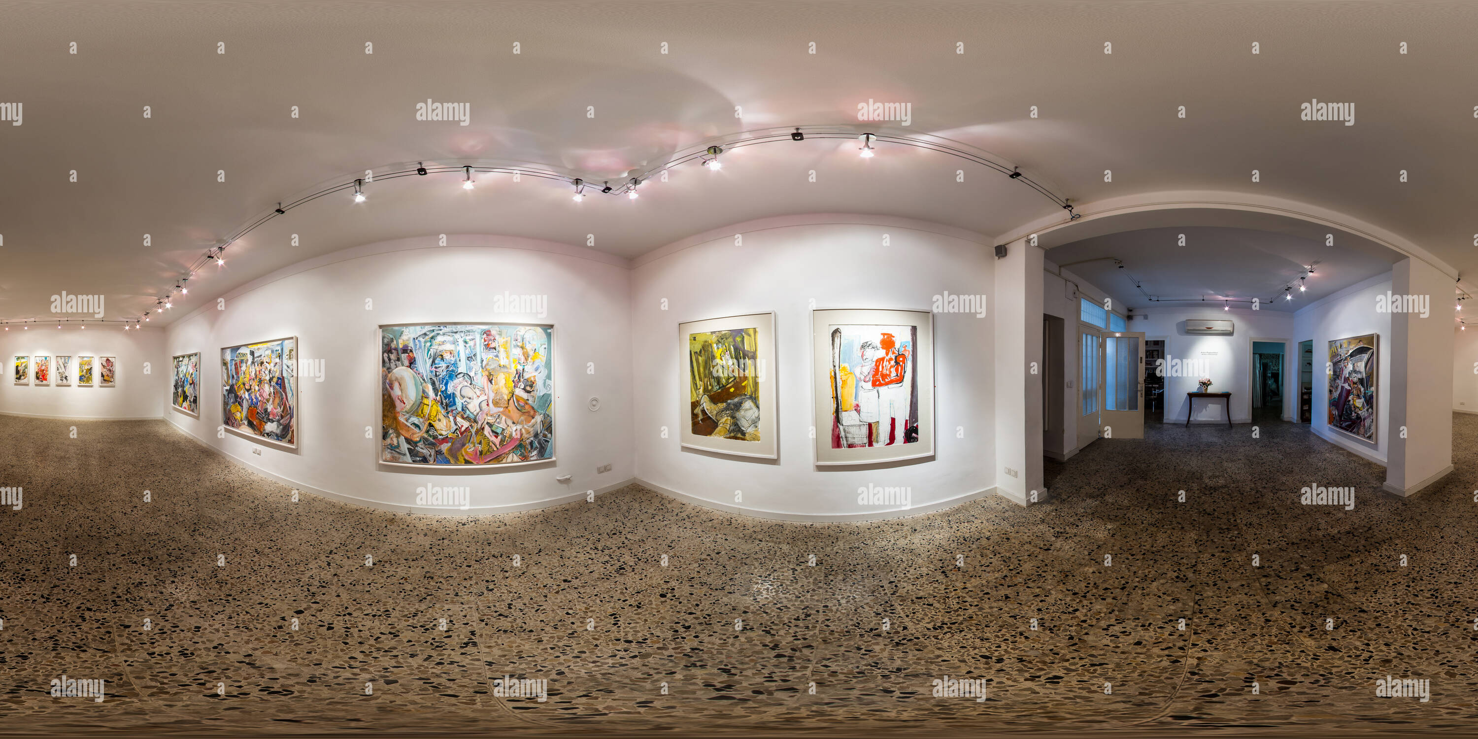 360 Grad Panorama Ansicht von Homa Kunst Galerie Mai 2016 Arsia Moghaddam Hollywood 02.