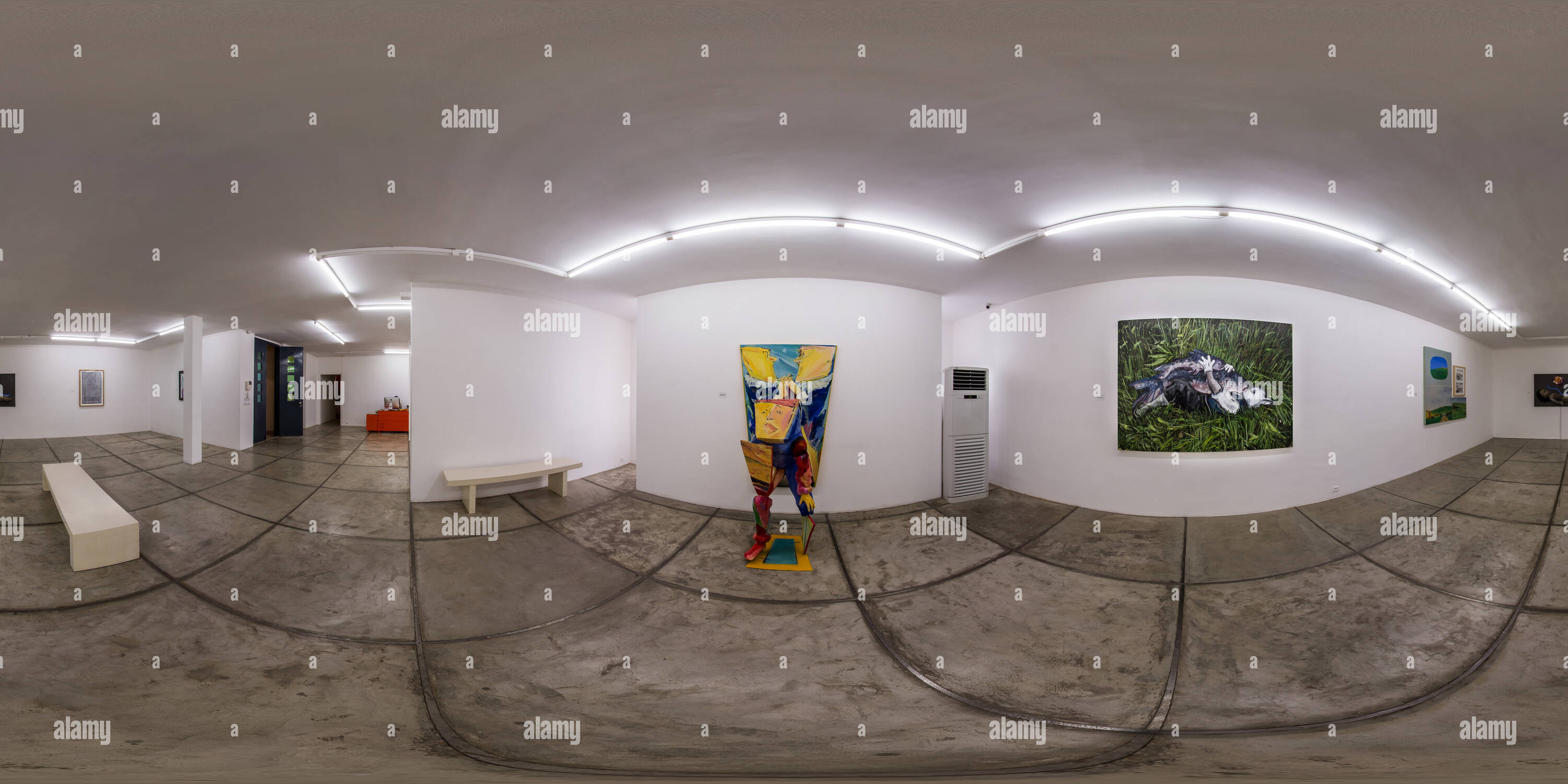 360 Grad Panorama Ansicht von Etemad Galerie Jul 2016 Sommer Gruppe Ausstellung 07.