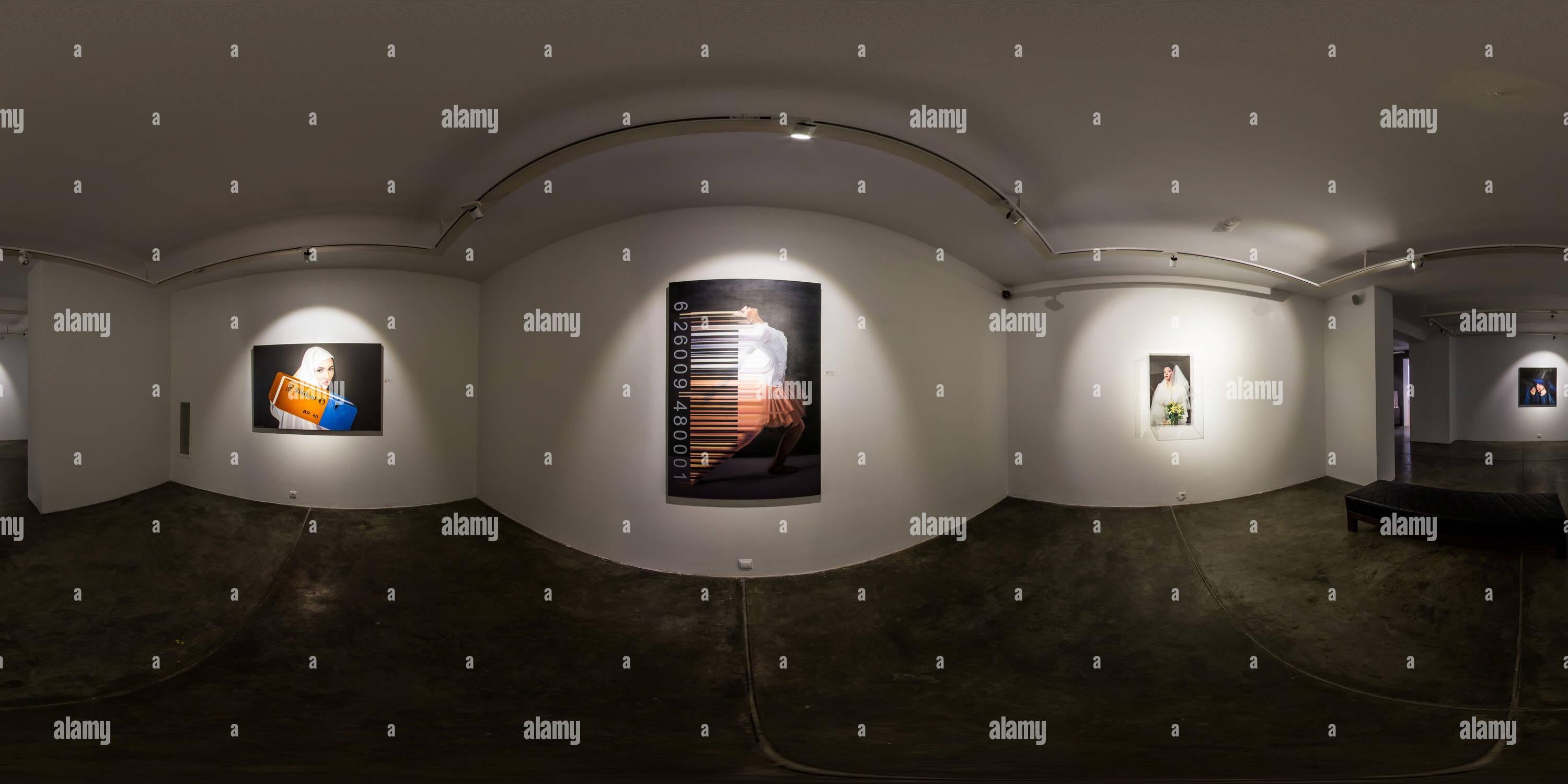 360 Grad Panorama Ansicht von Shirin Art Gallery Jun 2016 Reflexion Saeed Ahmadzadeh, 02.