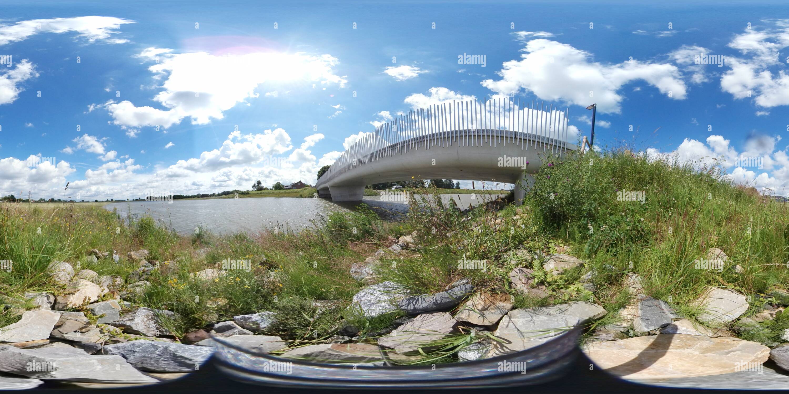 360 Grad Panorama Ansicht von Pont Napoleon Vianen.