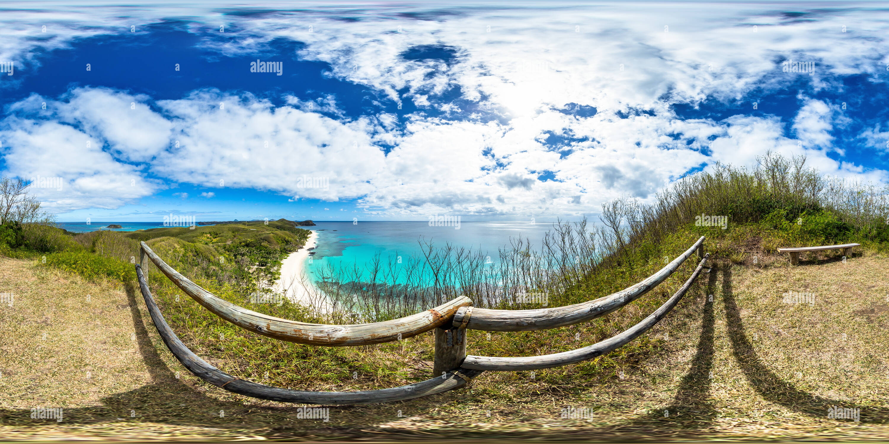 360 Grad Panorama Ansicht von Suche - Yasawa Island Resort & Amp; Spa - Yasawa Island - Fidschi Inseln