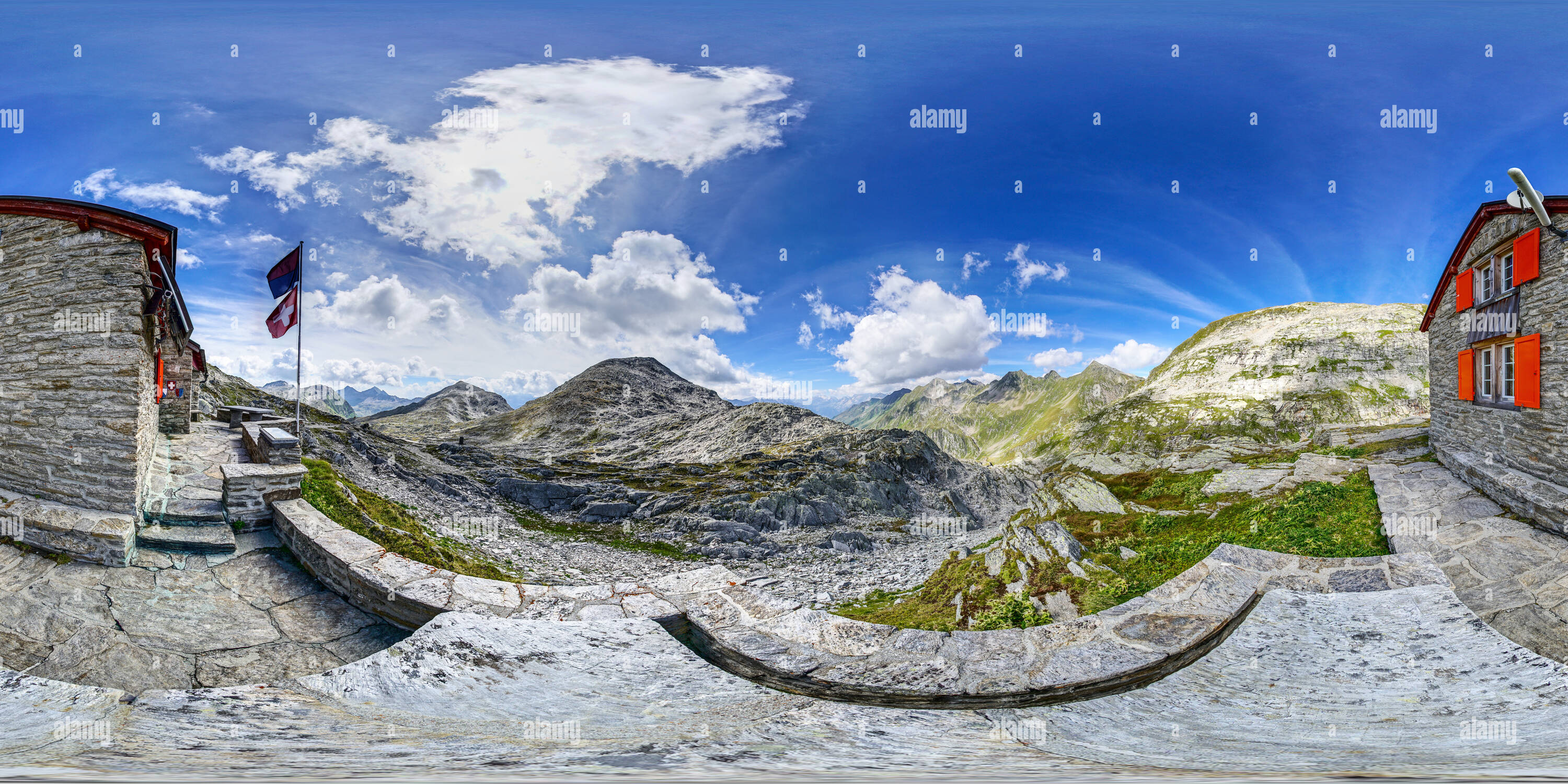 360 Grad Panorama Ansicht von Capanna Cadlimo CAS2