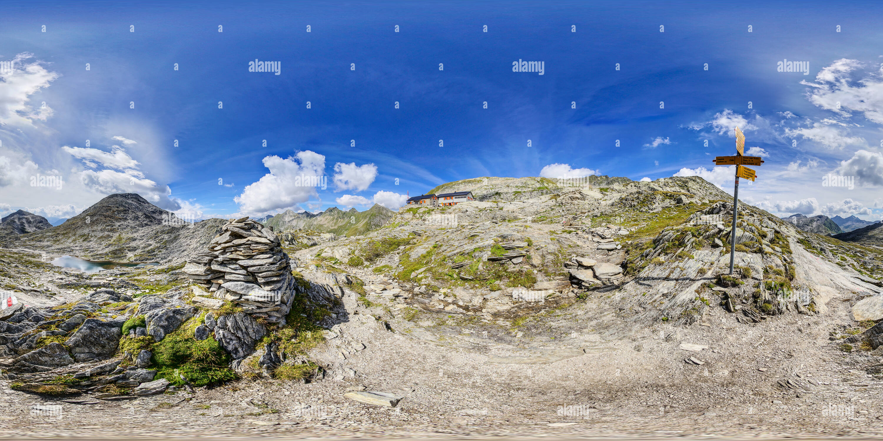 360 Grad Panorama Ansicht von Capanna Cadlimo CAS