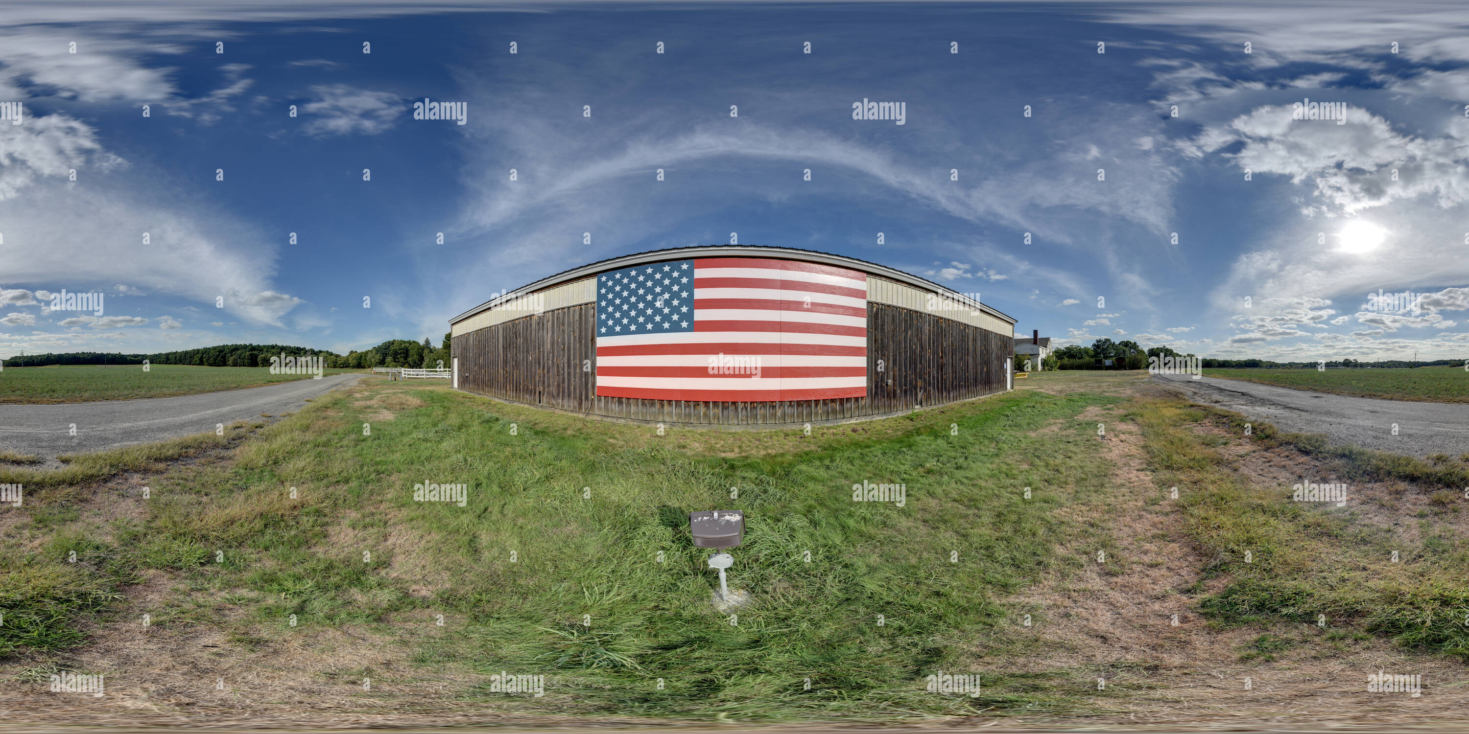 360 Grad Panorama Ansicht von Massachusetts State Police montierte Einheit