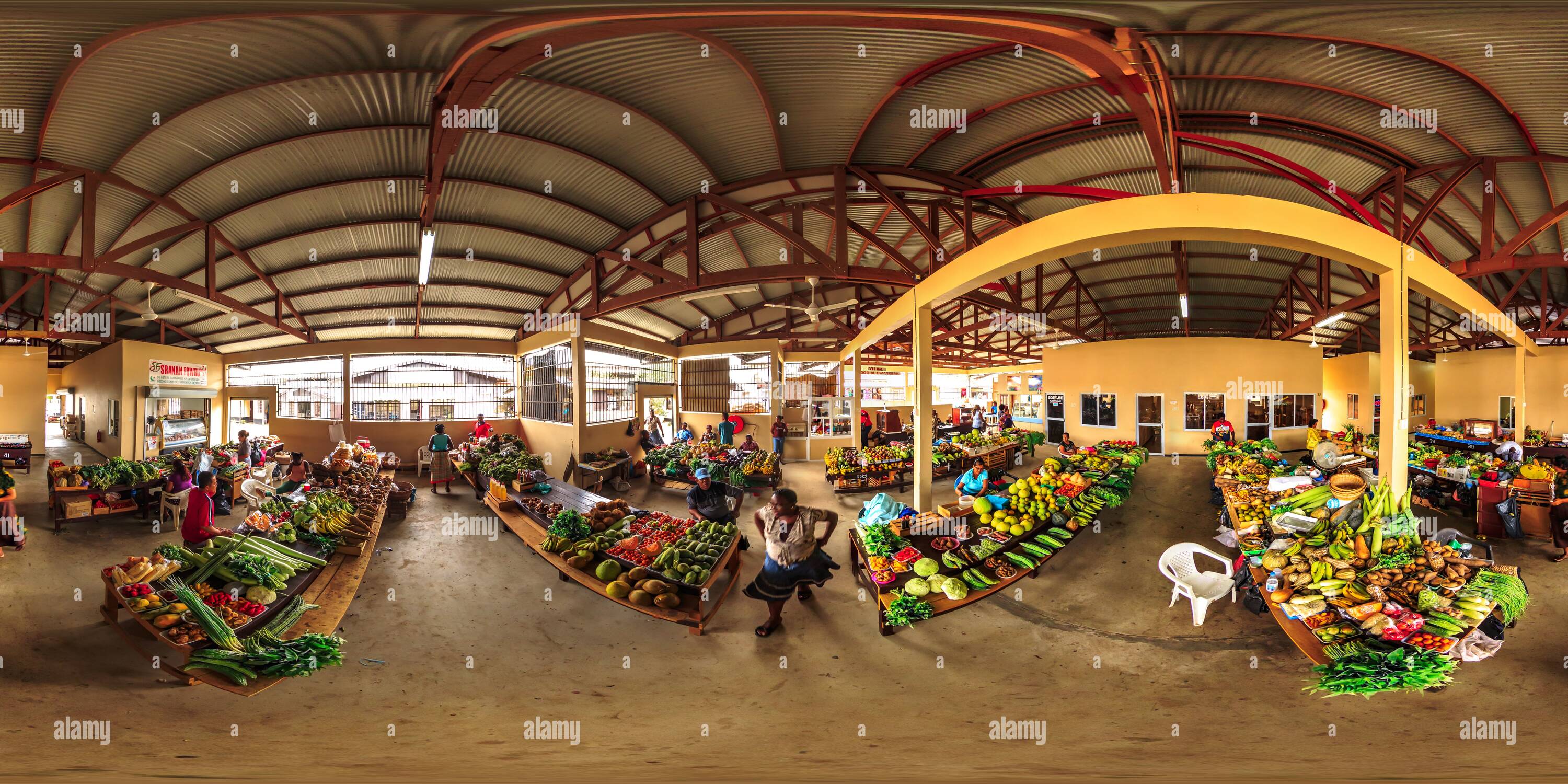 360 Ansicht Auf Public Market Lelydorp Suriname Alamy