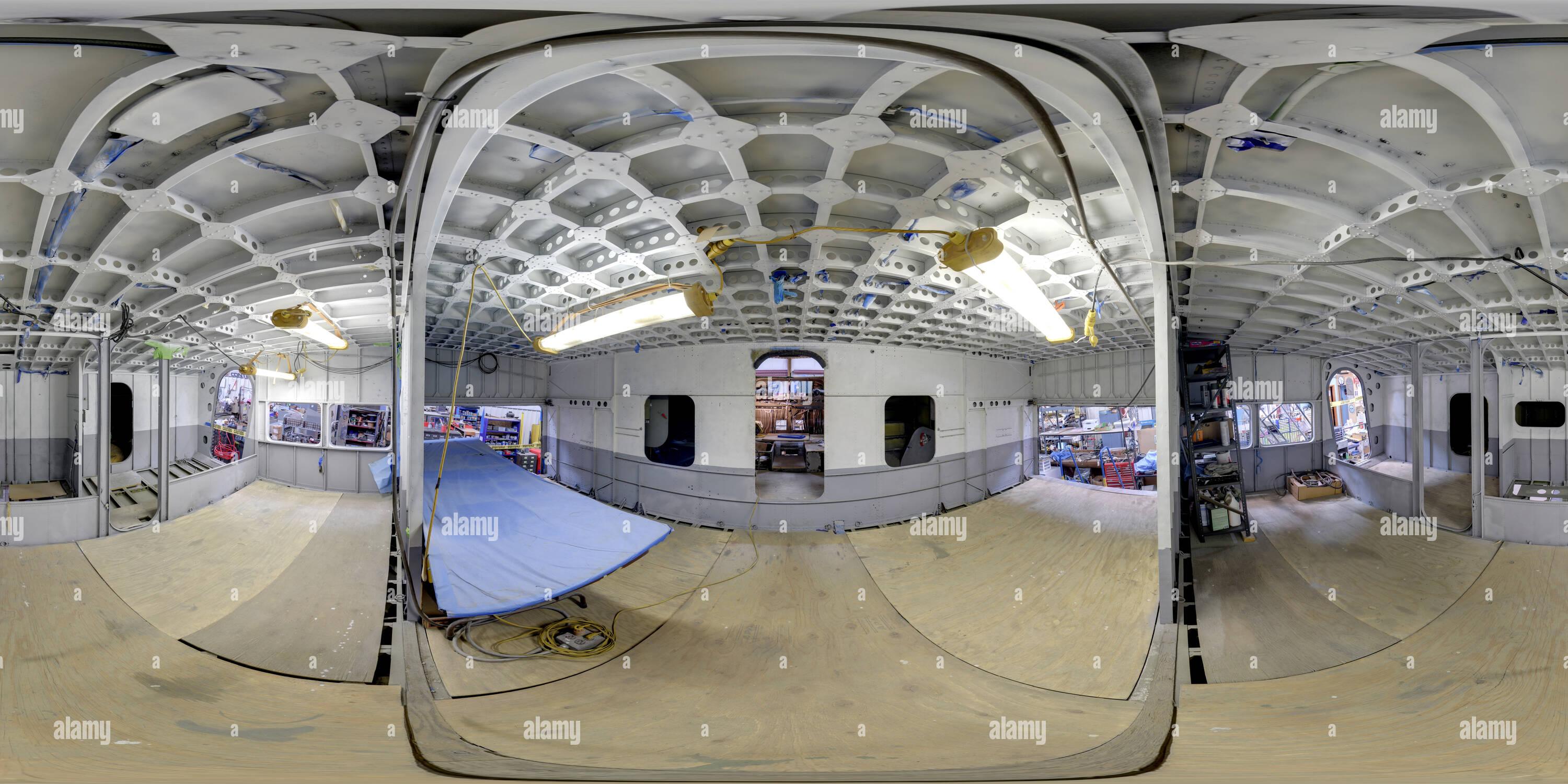 360 Grad Panorama Ansicht von Burnelli CBY-3' Loadmaster 'Kabine Okt 16.