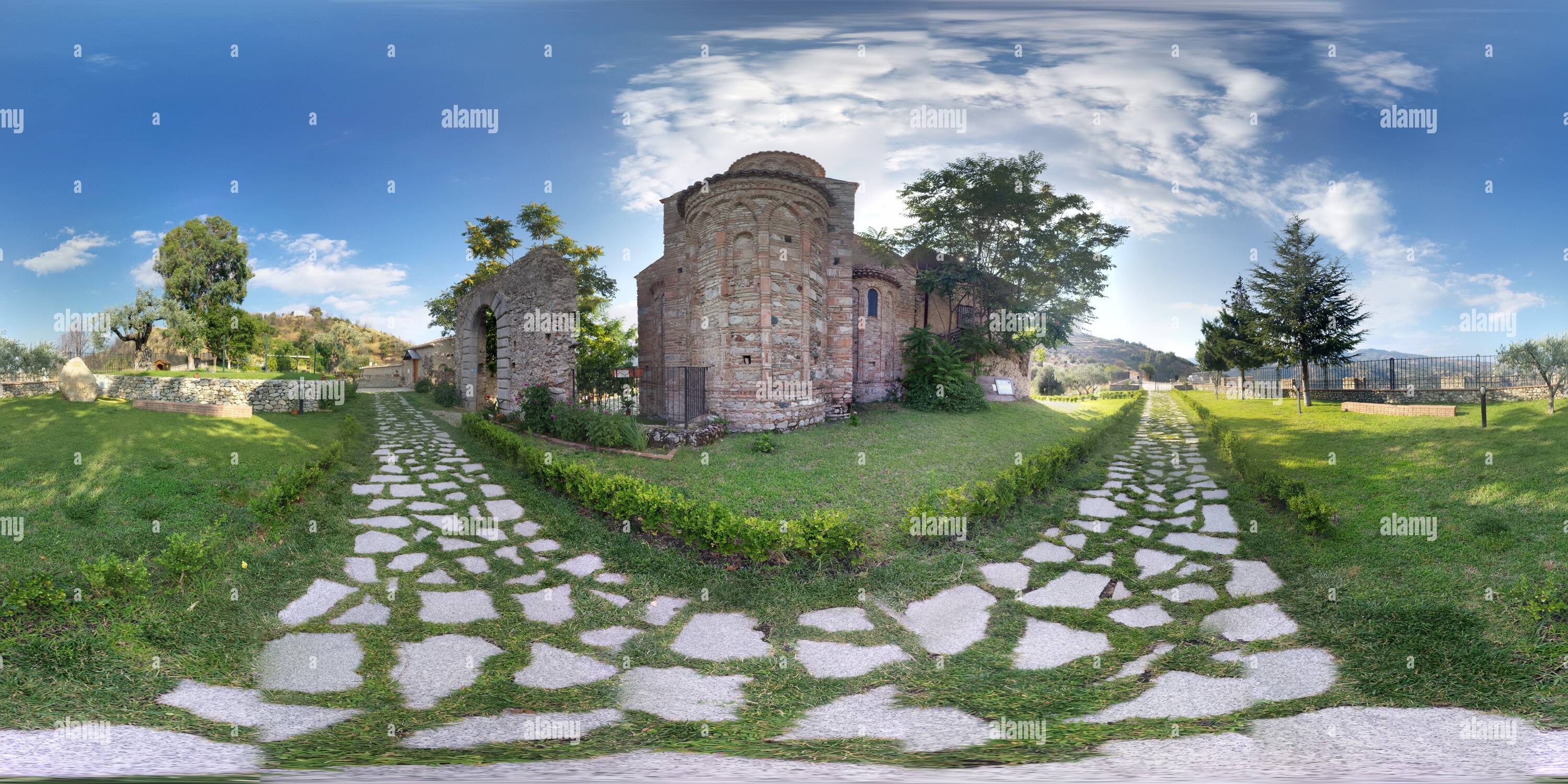 360 °Ansicht auf Bivongi Monastero Di
