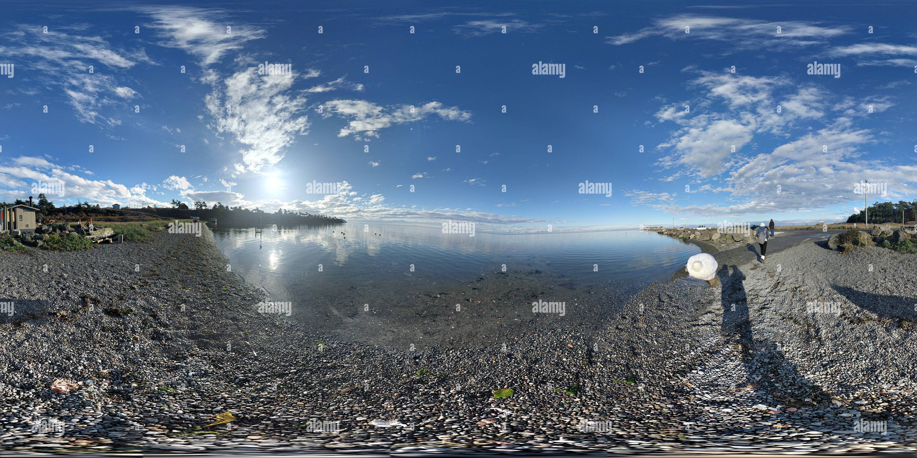 360 Grad Panorama Ansicht von In der Nähe von Dungeness Spit, Washington