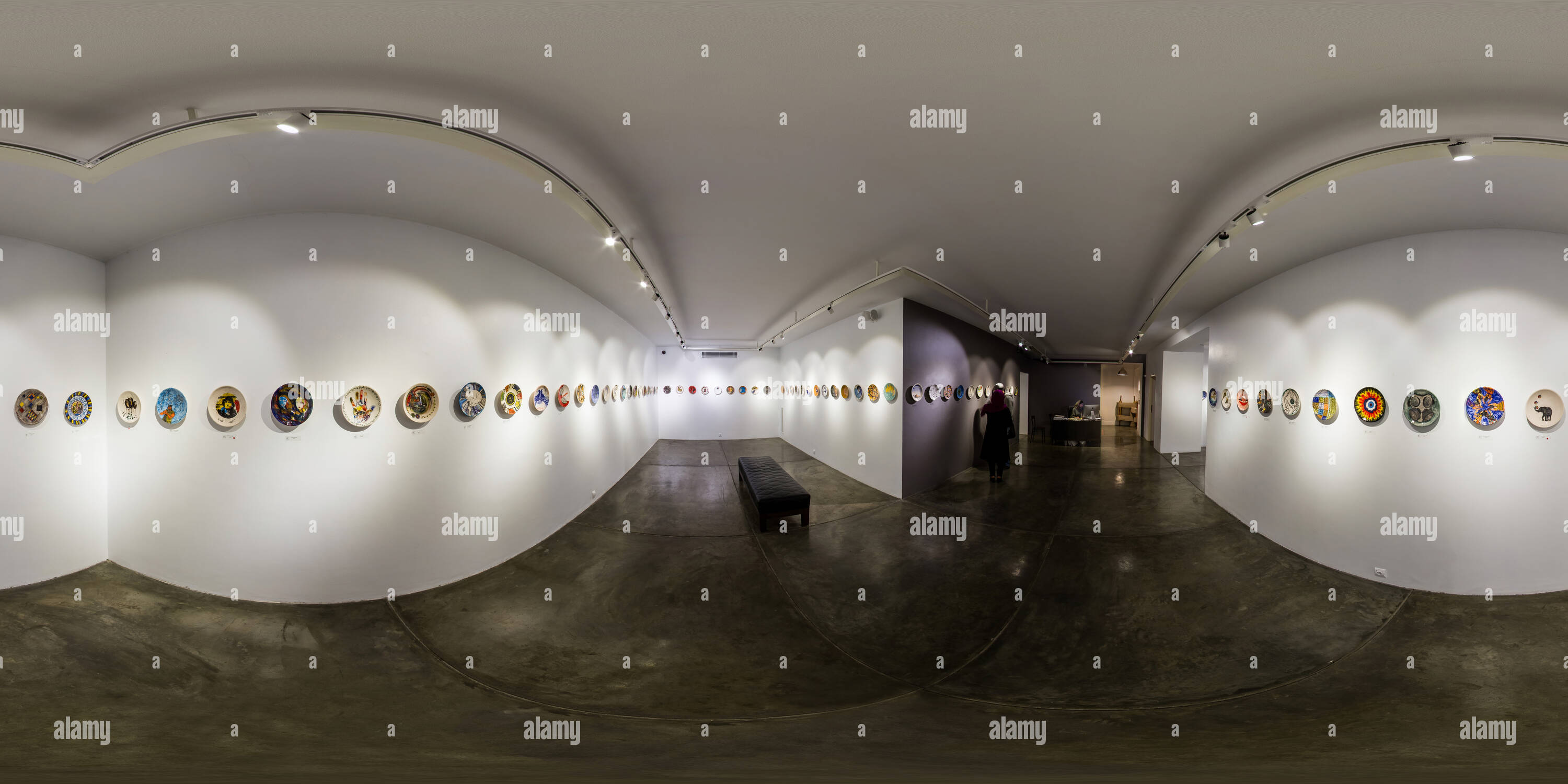 360 Grad Panorama Ansicht von Shirin Art Gallery Nov 2016 1001 Platten Kuratiert von azadeh Shooli, 06.