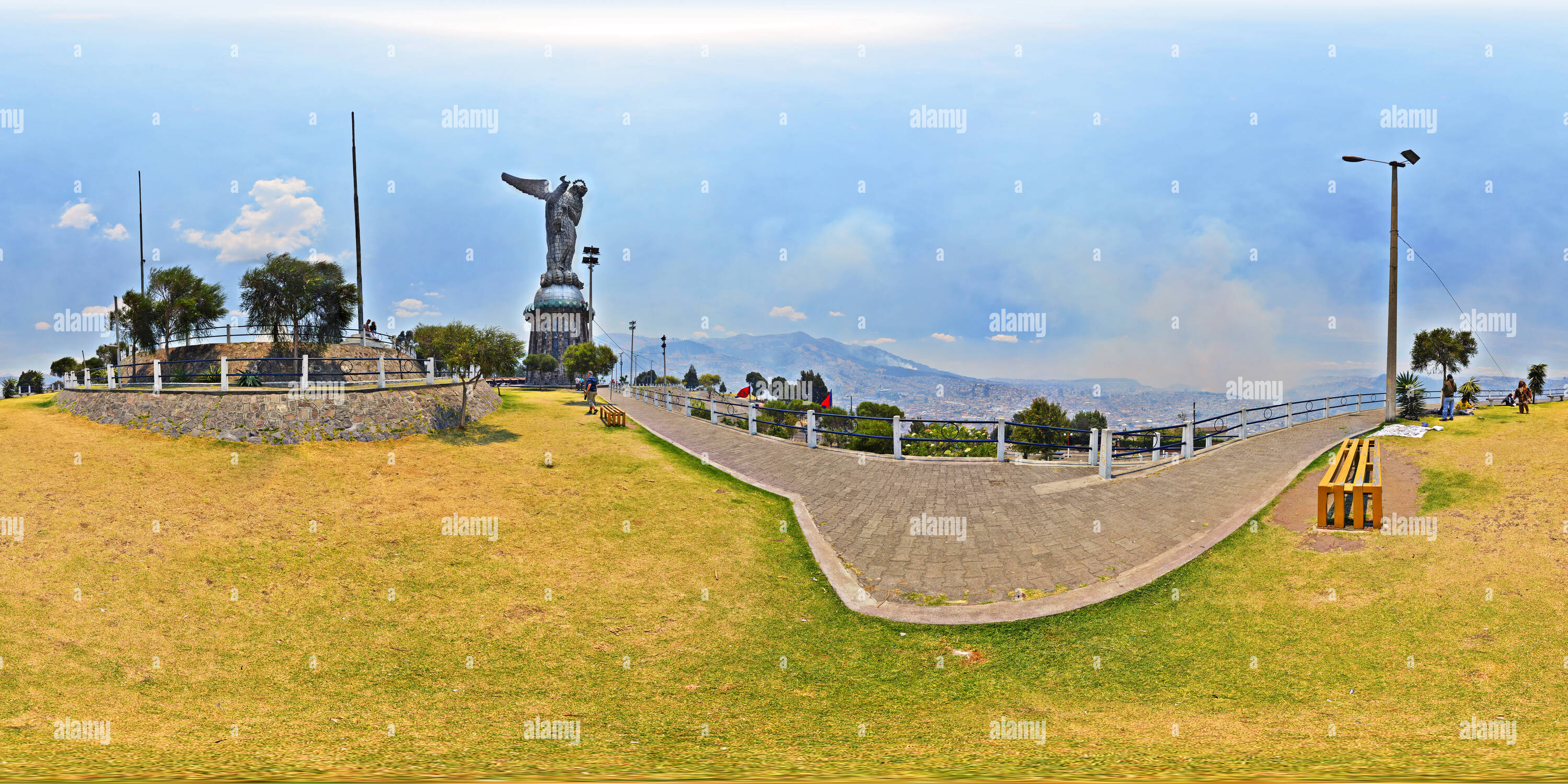 360 Grad Panorama Ansicht von Virgen Del Panecillo Park