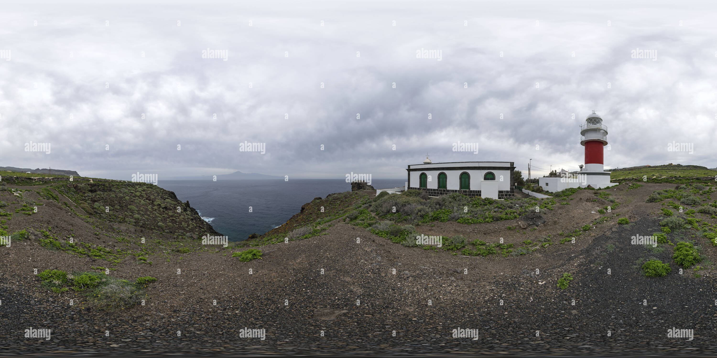 360 Grad Panorama Ansicht von Punta de San Cristobal, La Gomera