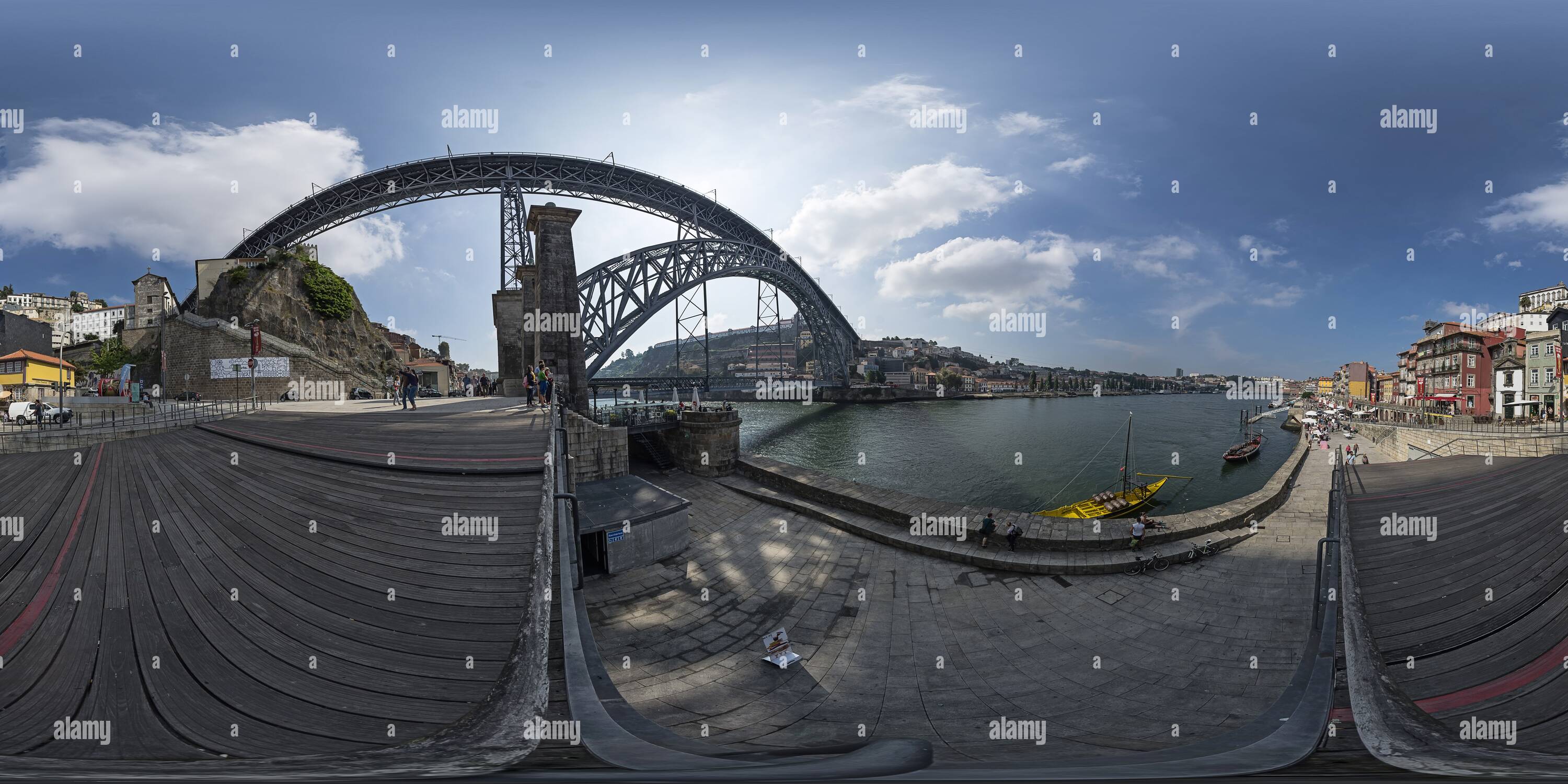 360 Grad Panorama Ansicht von - Porto Ponte Dom Luis I