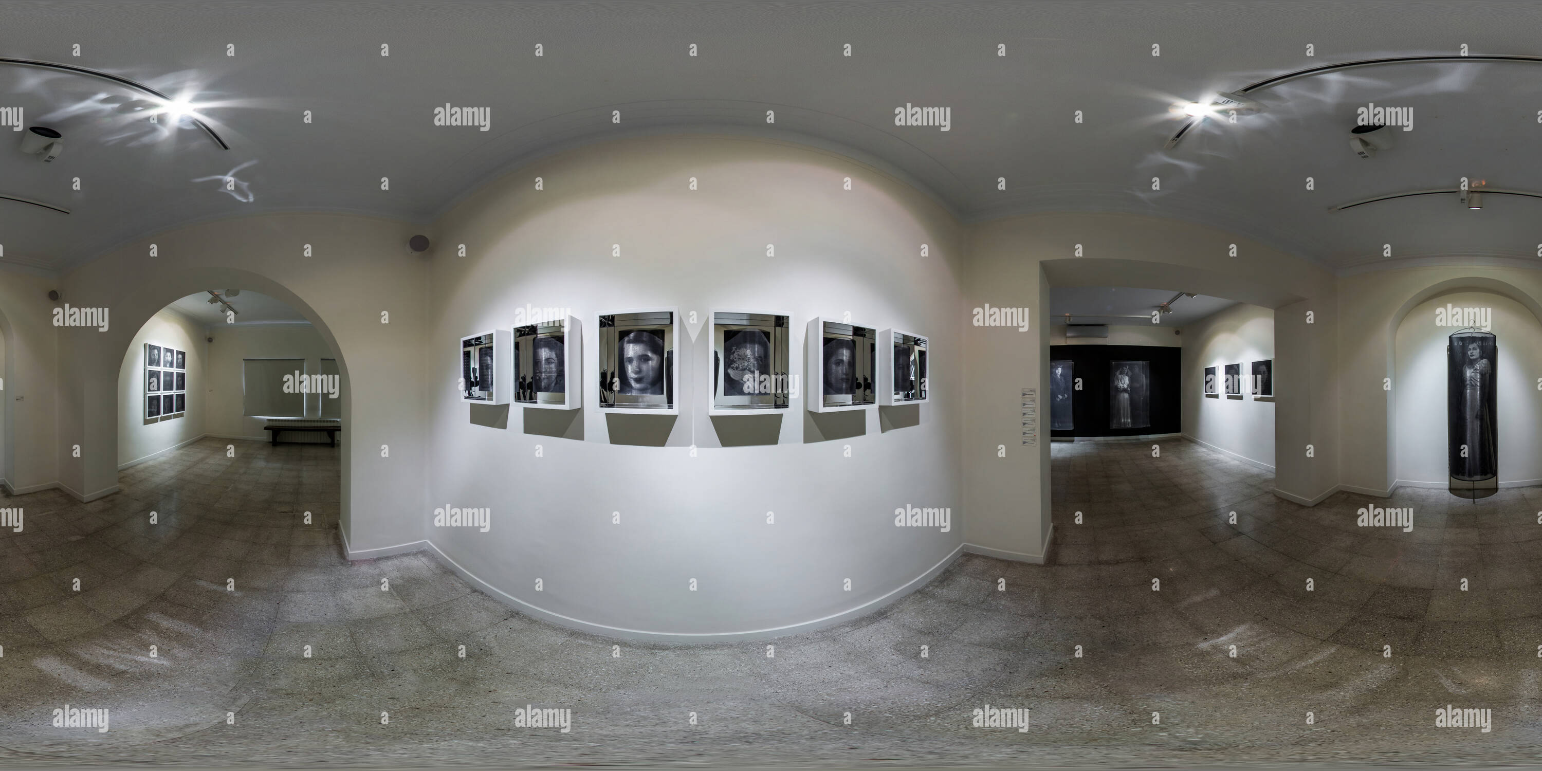 360 Grad Panorama Ansicht von Assar Art Gallery Jan 2017 Samira Alikhanzadeh der Unforgottens 03.