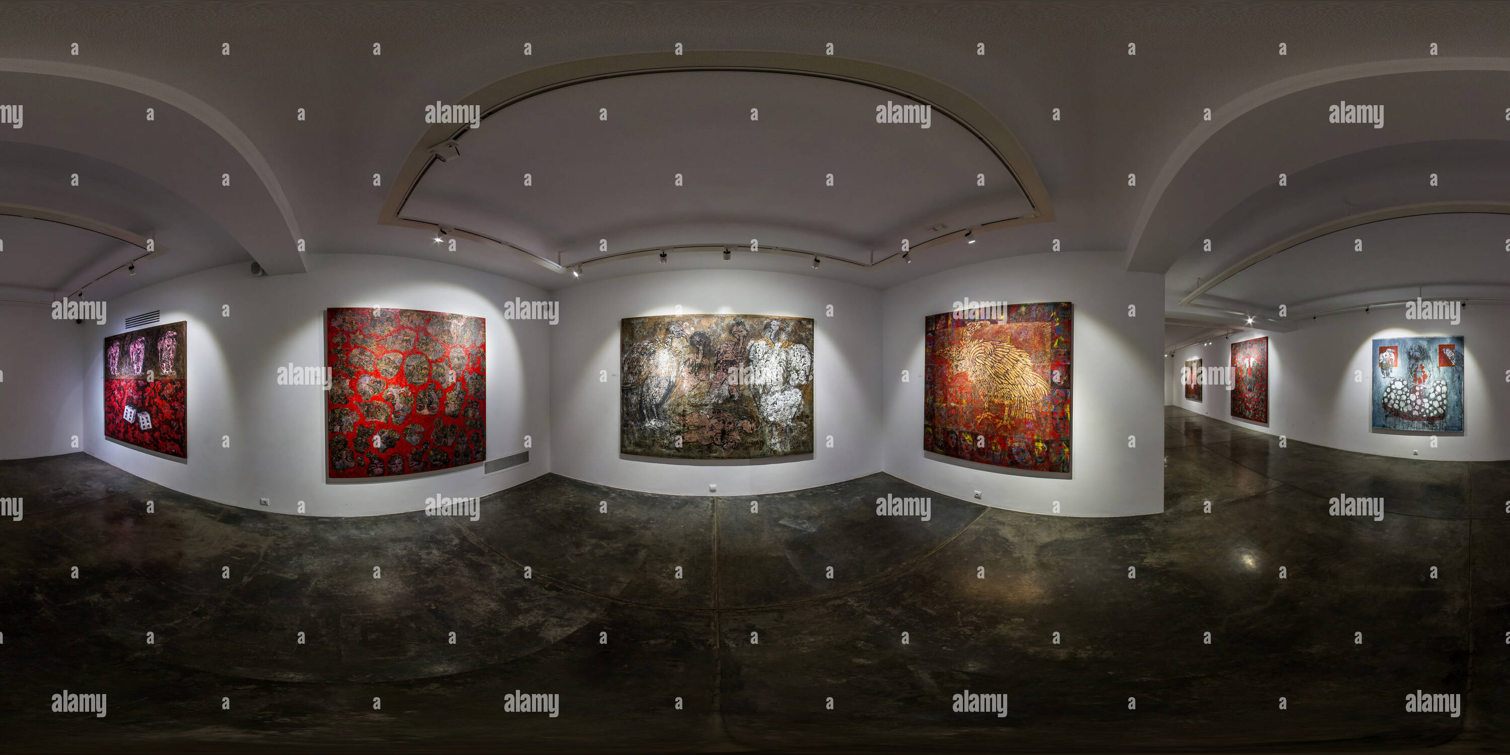 360 Grad Panorama Ansicht von Shirin Art Gallery Jan 2017 Khalil Samaei Jablou Holly Me04