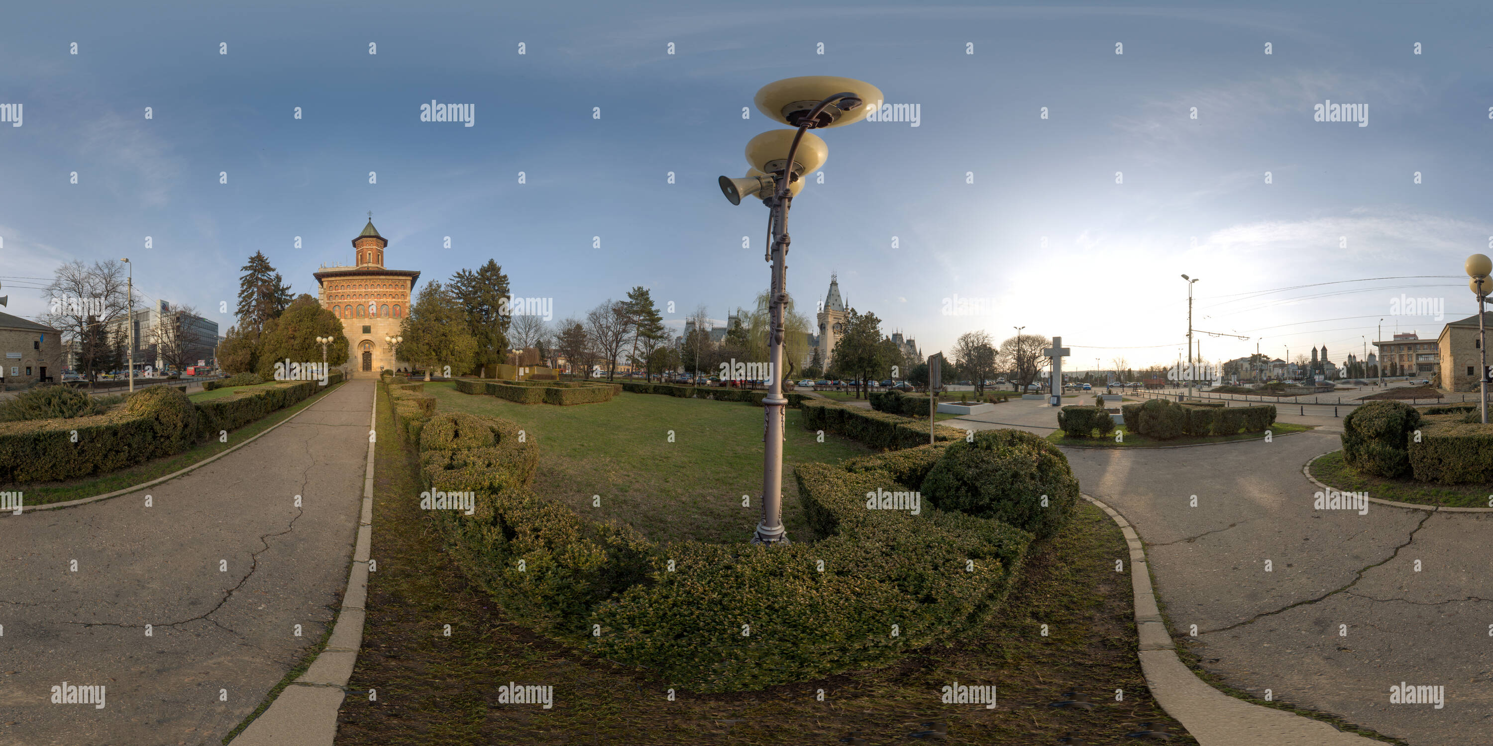 360 Grad Panorama Ansicht von Sankt Nikolaus Kirche/Biserica Sfantul Nicolae din Iasi