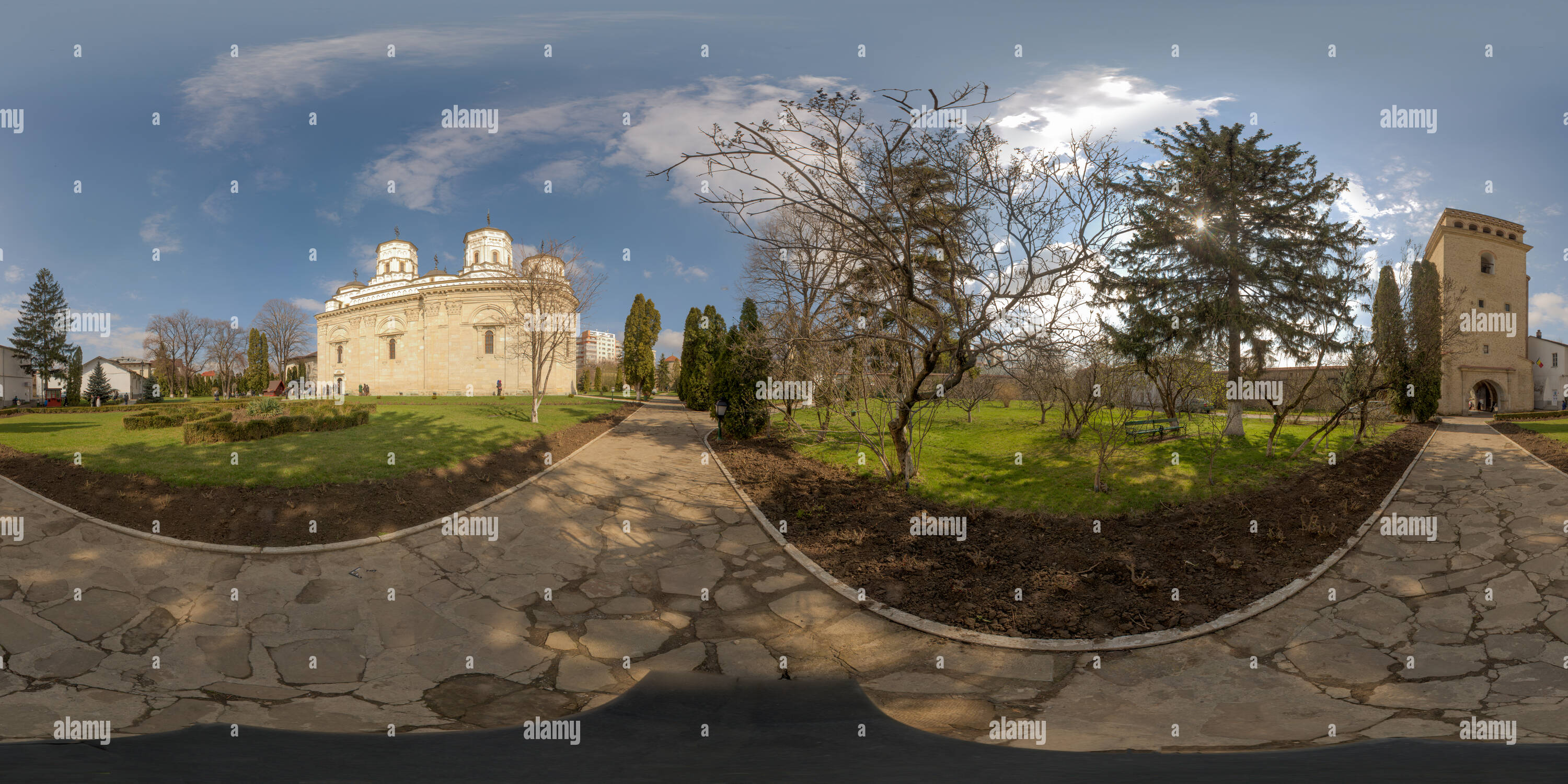 360 Grad Panorama Ansicht von Golia Kloster/Mănăstirea Golia