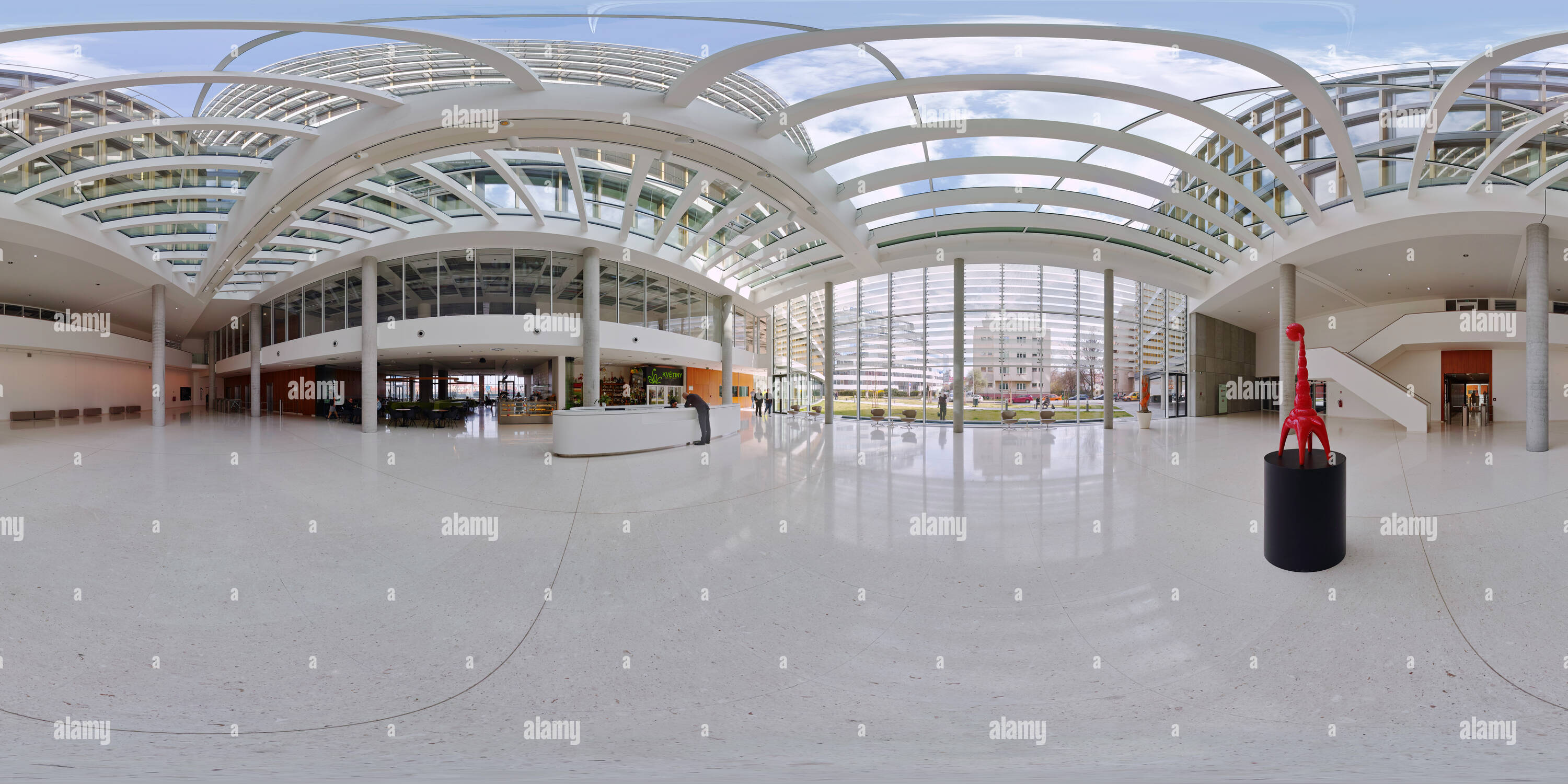 360 Grad Panorama Ansicht von Foyer der Enterprise Gebäude