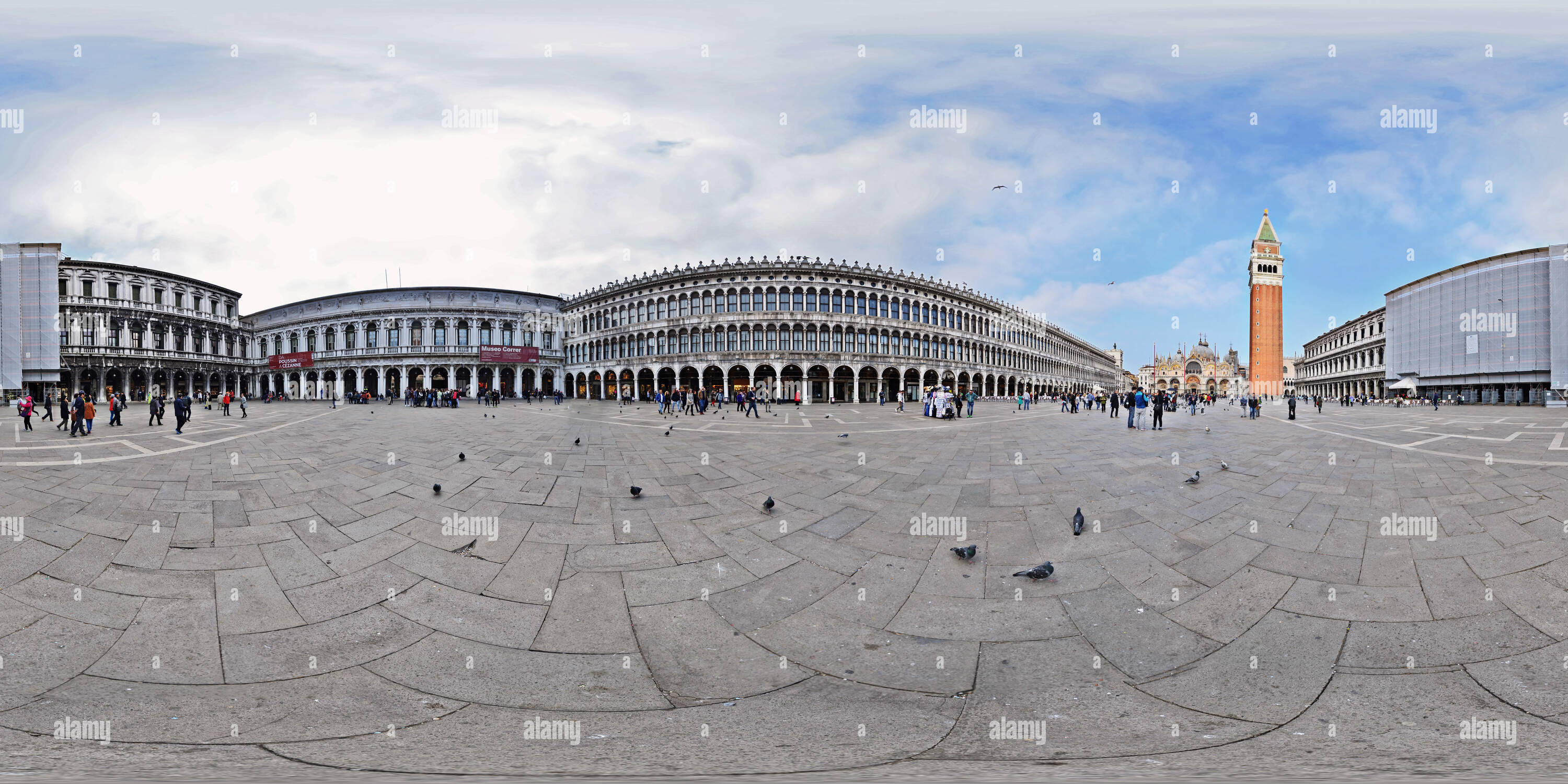 360 Grad Panorama Ansicht von Piazza San Marco, Venedig