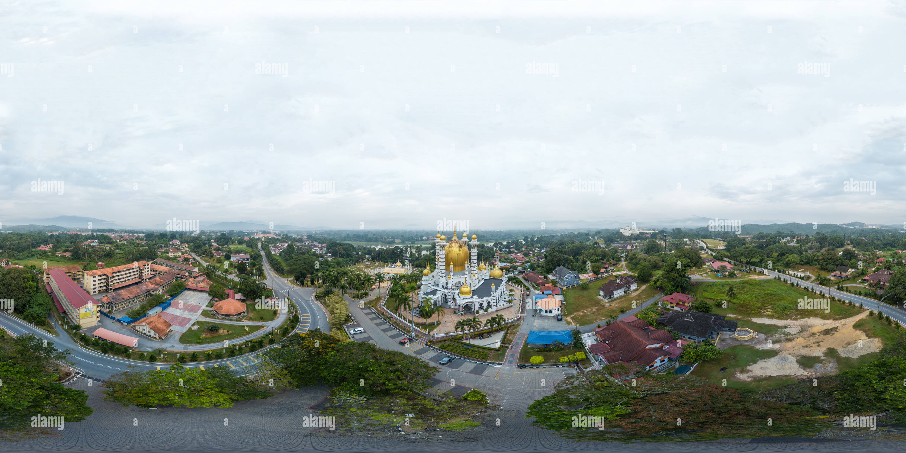 360 Grad Panorama Ansicht von Ubudiah Moschee, Malaysia