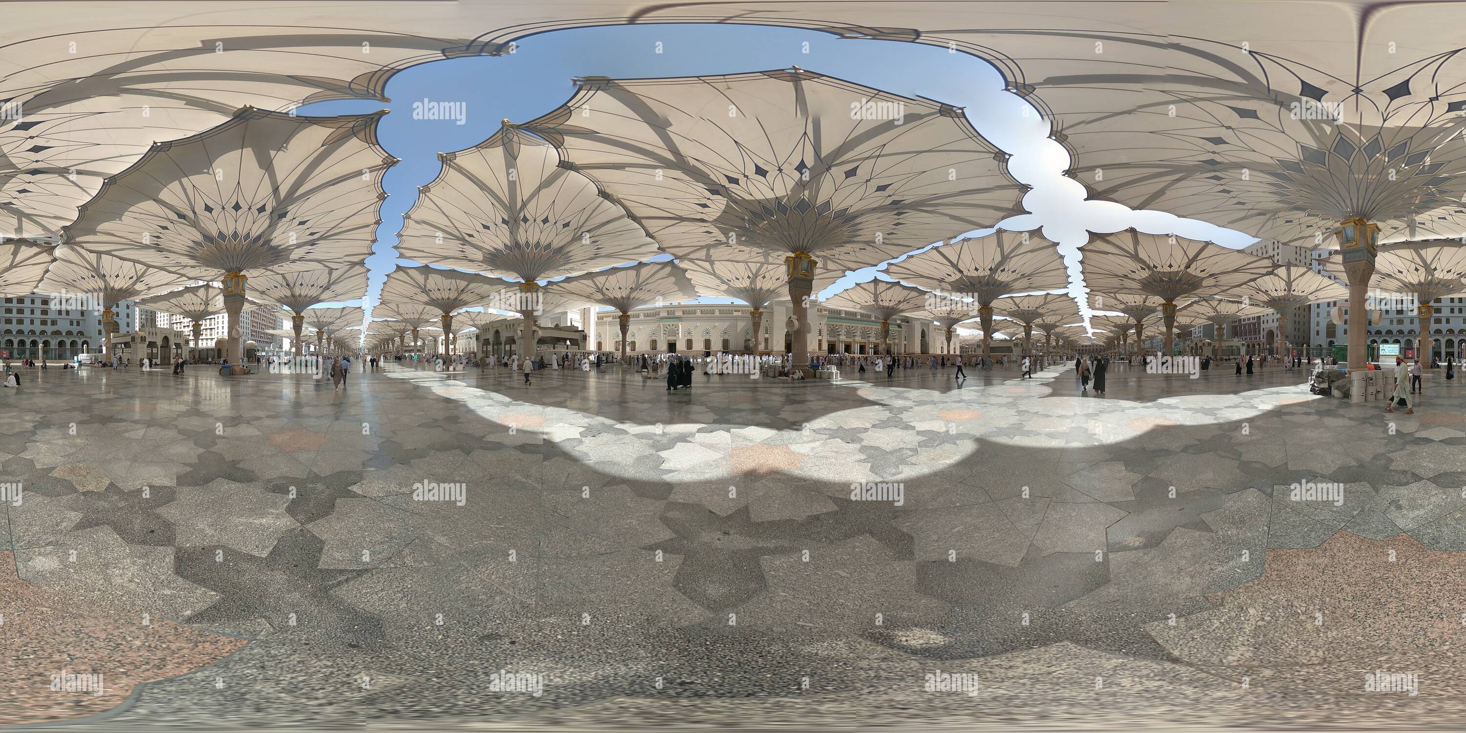 360 Grad Panorama Ansicht von Masjid nabawi