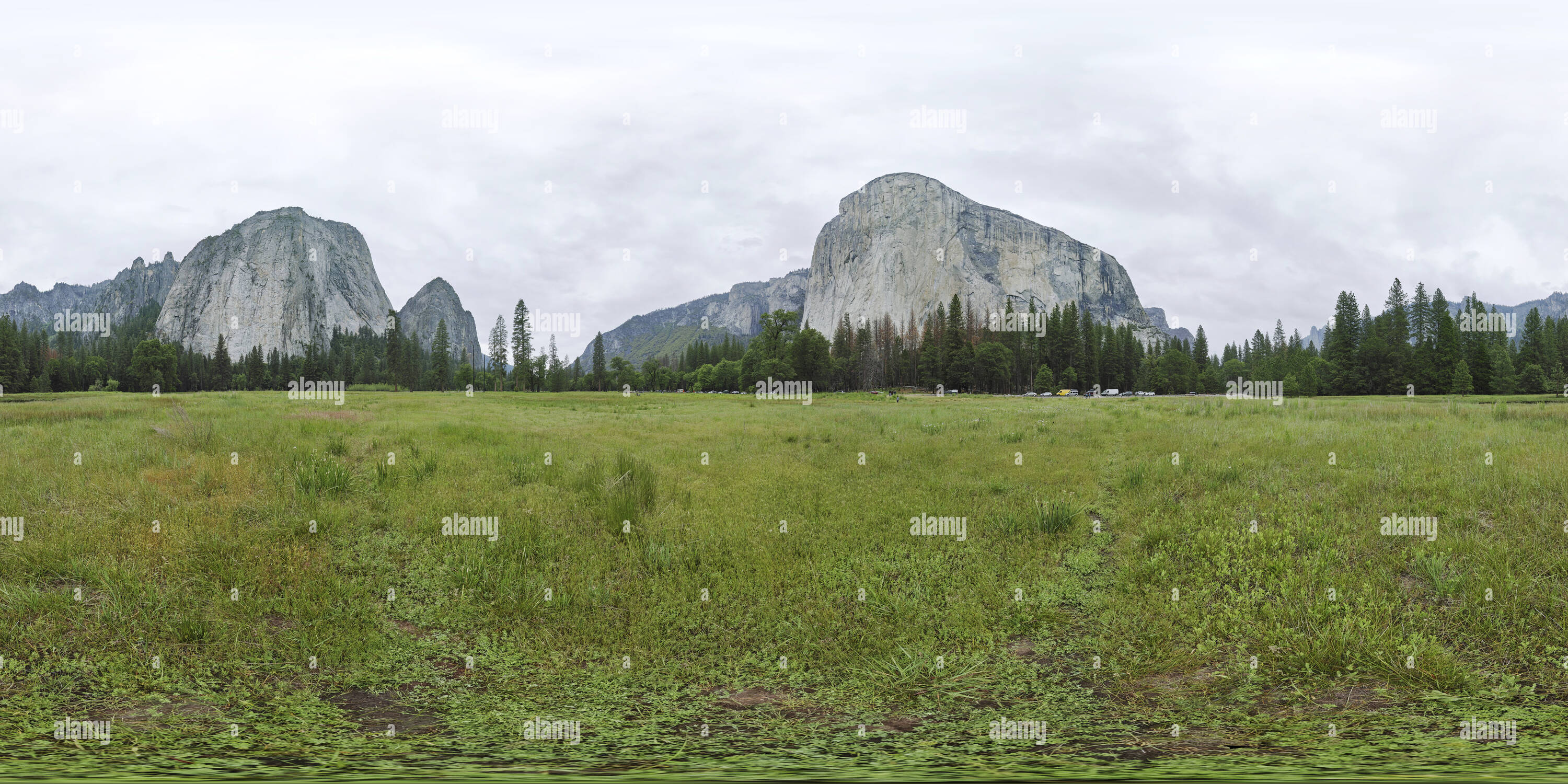 360 Grad Panorama Ansicht von El Capitan Wiese