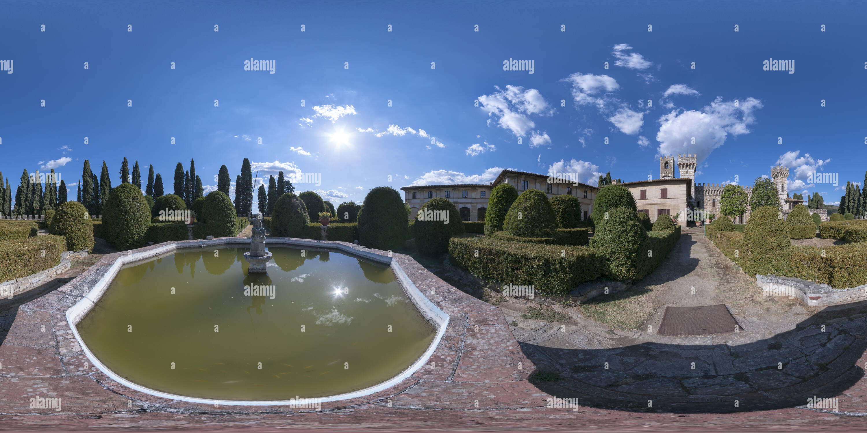 360 Grad Panorama Ansicht von San Michele Arcangelo Abtei