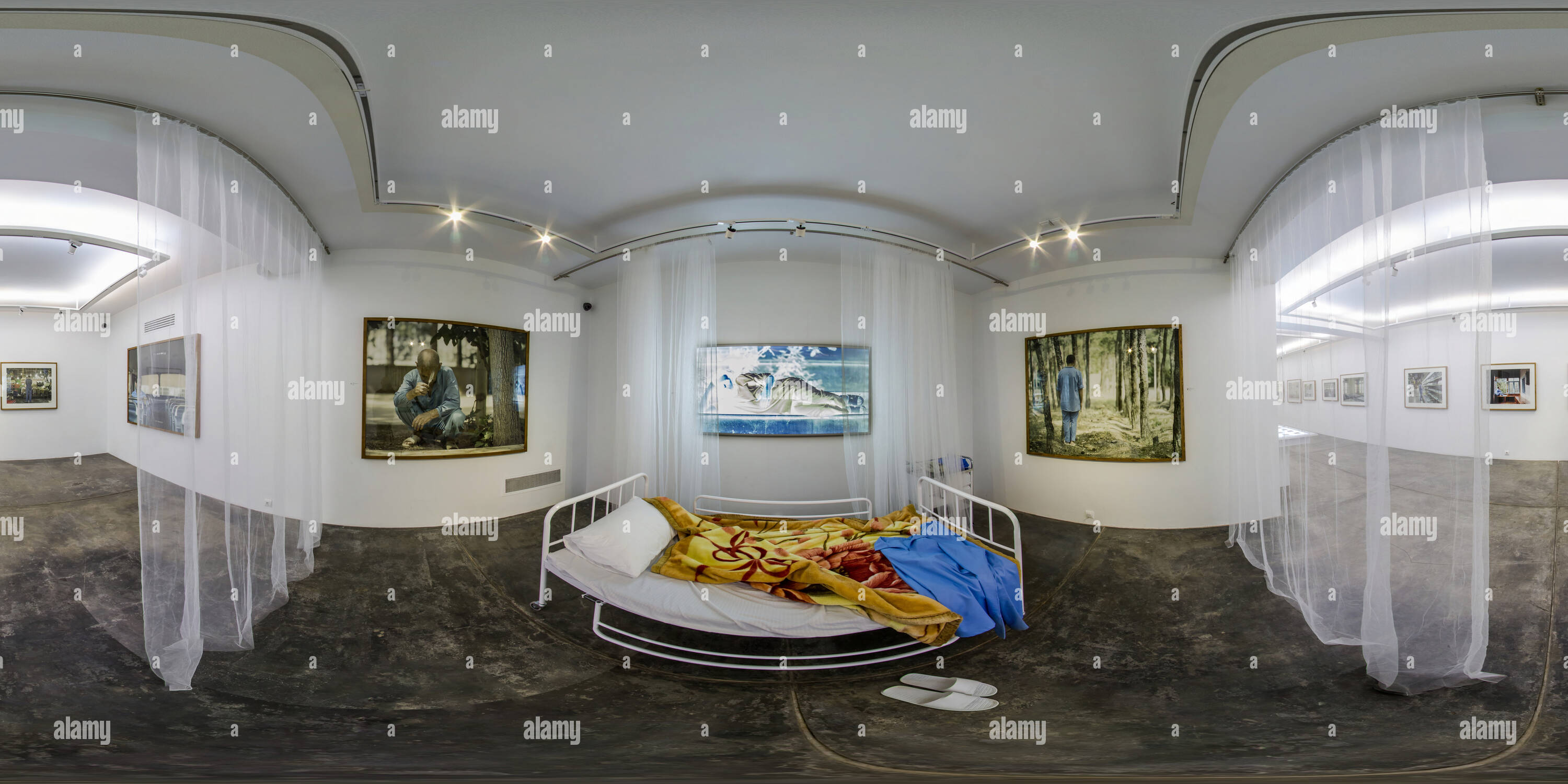 360 Grad Panorama Ansicht von Shirin Art Gallery Jan 2018 Jila Mokhtari Wahnsinn Minuten einen zweiten 04.