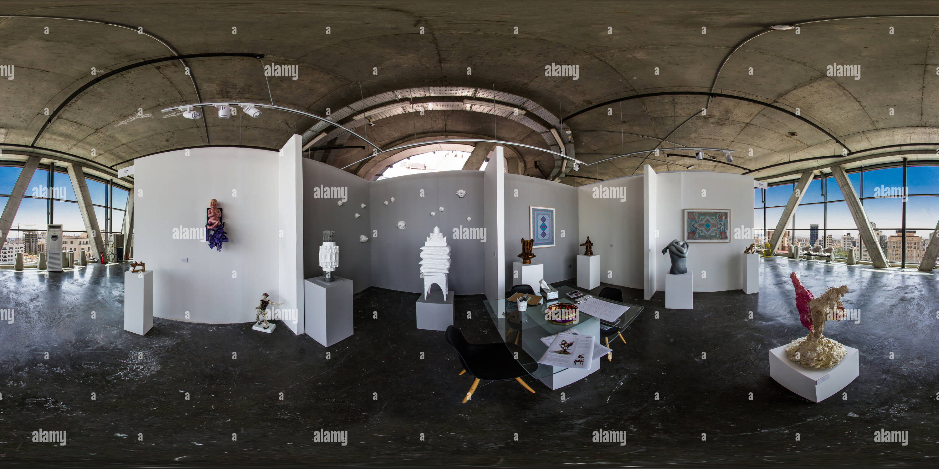 360 Grad Panorama Ansicht von Teer Kunst Jun 2018 Ab Khak Galerie