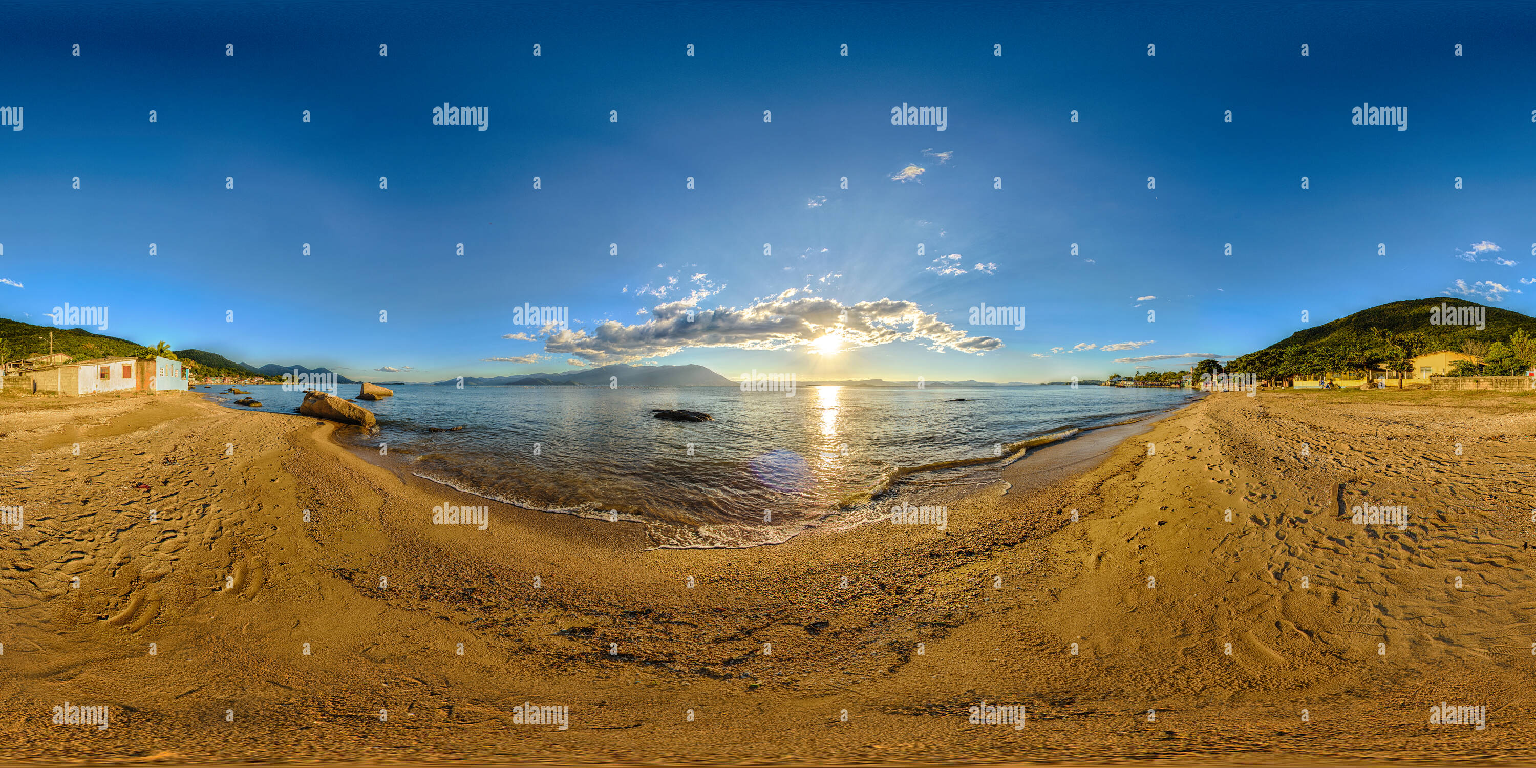 360 Grad Panorama Ansicht von Ribeirão da Ilha - Florianópolis