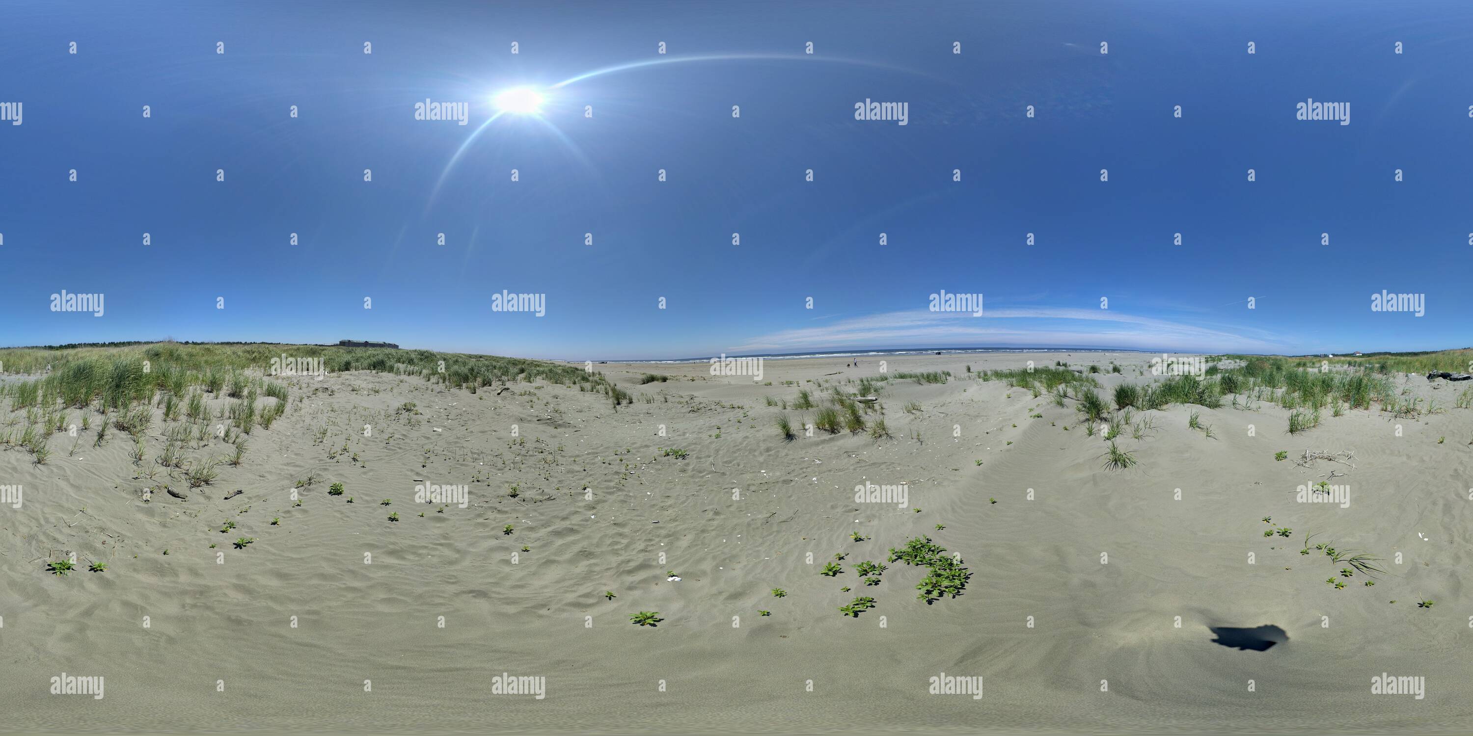 360 Grad Panorama Ansicht von Ocean Shores, WA im Juli 2017