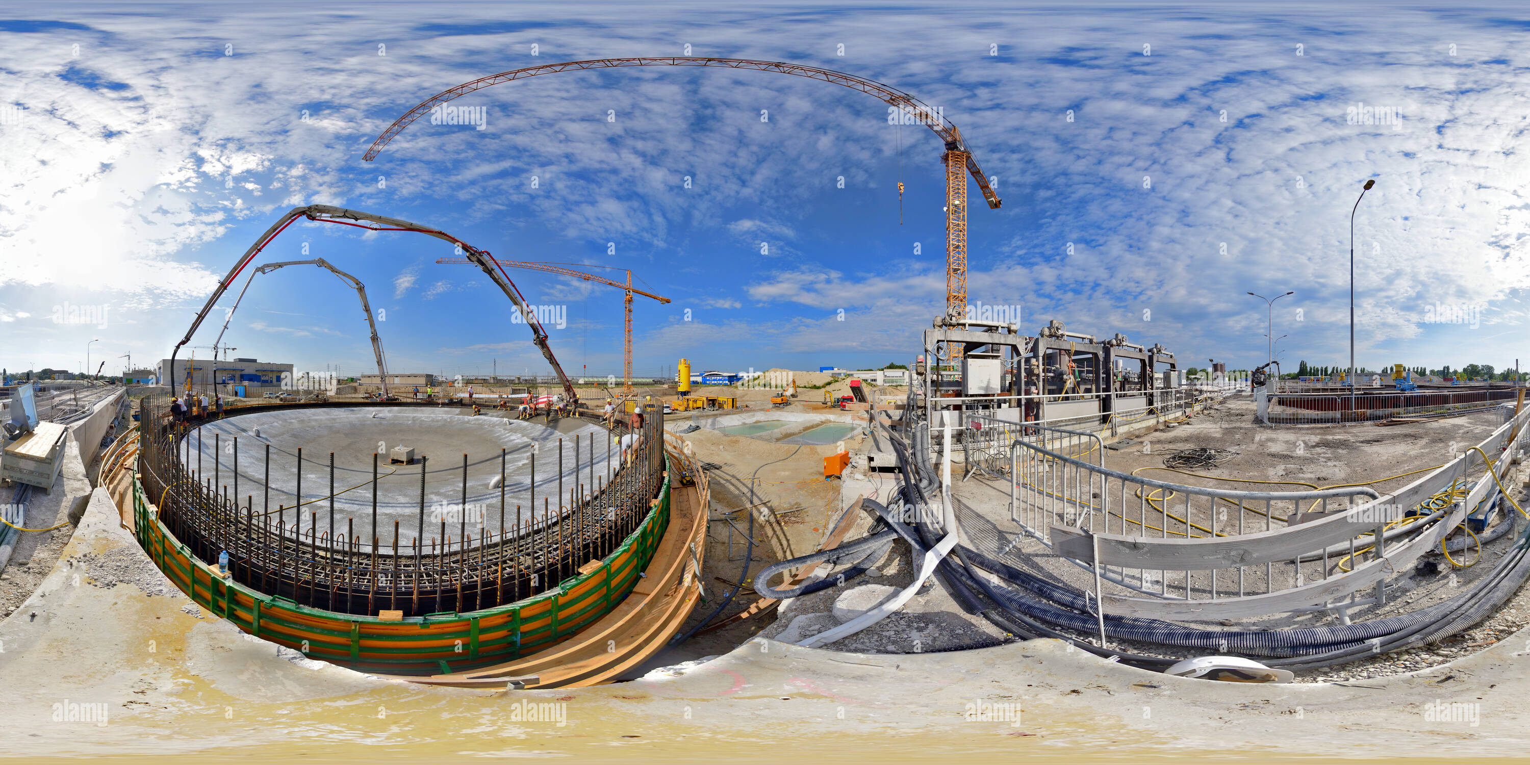 360 Grad Panorama Ansicht von Wien (AUT W) ebswien hauptklaeranlage Digester Nr. 3 20170802