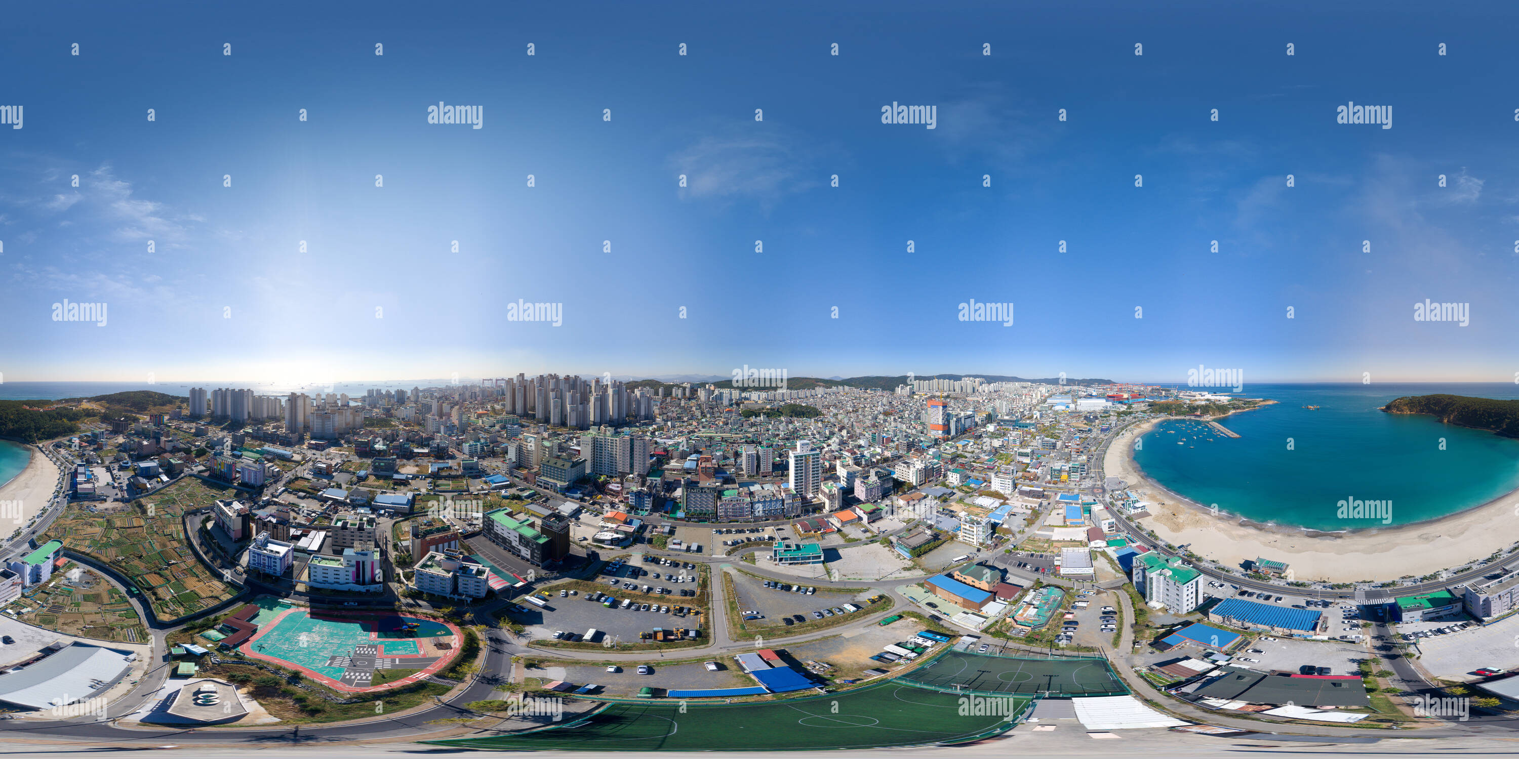 360 °Ansicht auf ILSAN STRAND ULSAN/SÜDKOREA Alamy