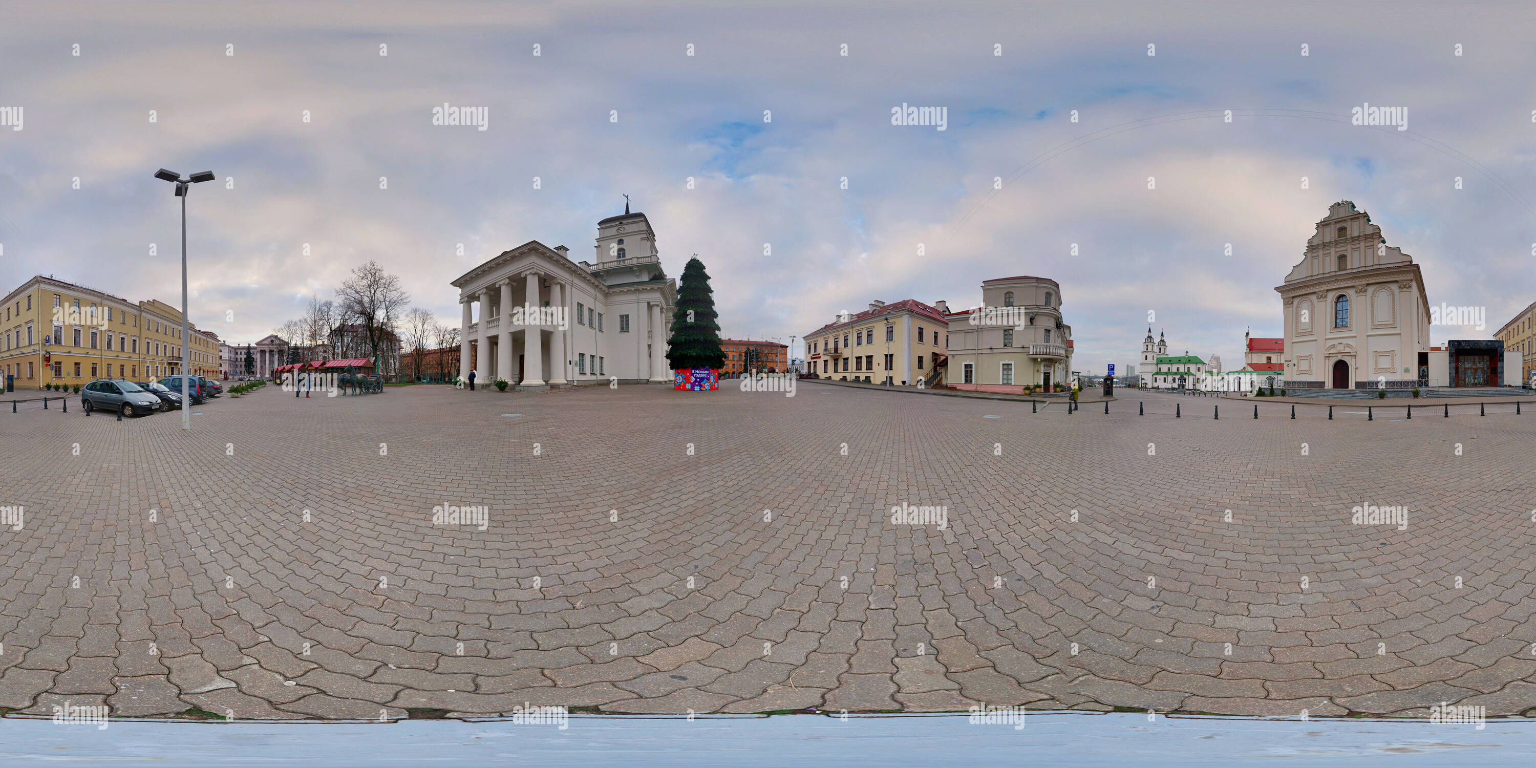 360 Grad Panorama Ansicht von Minsk Rathaus, Minsk