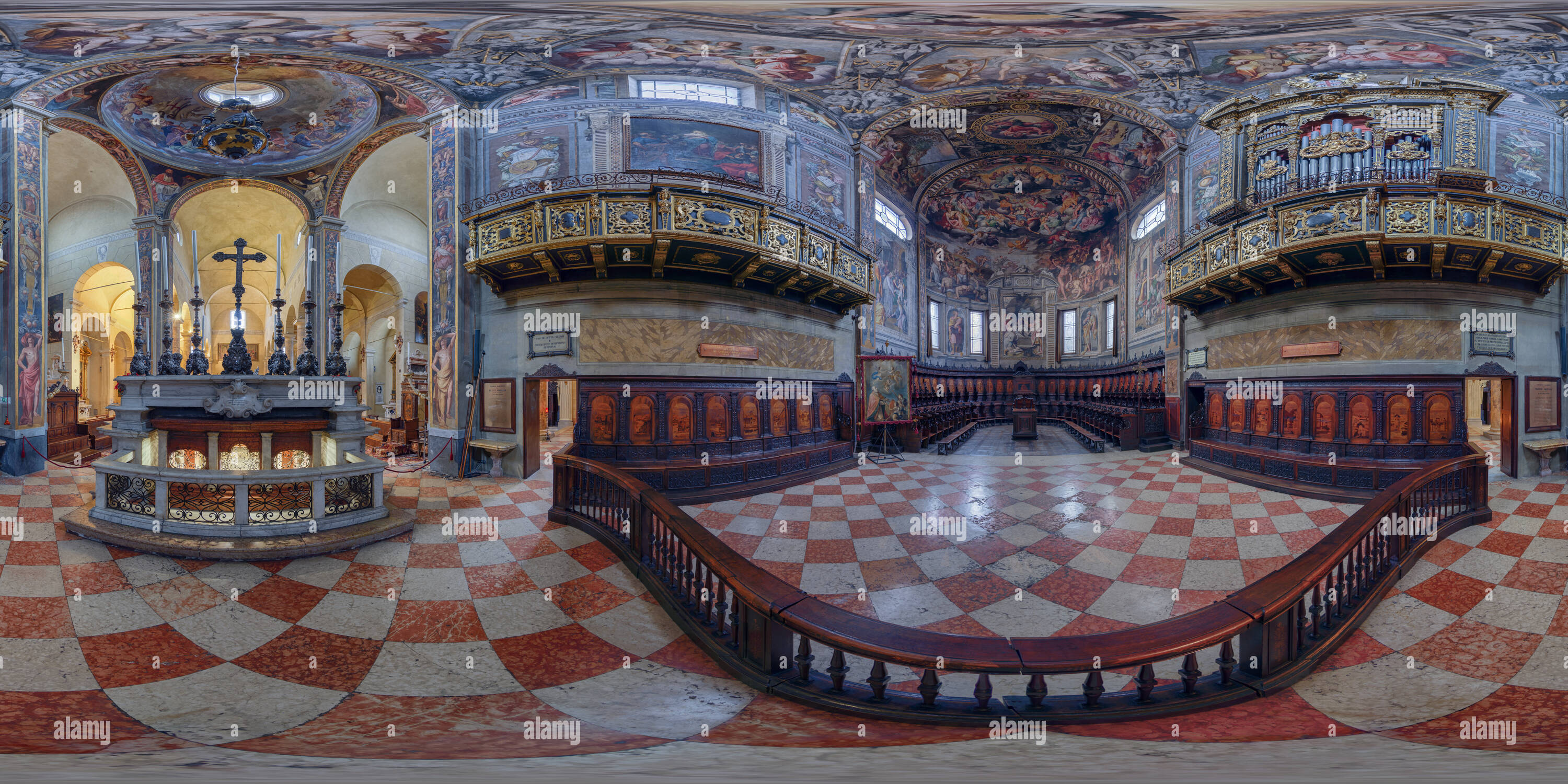 360 Grad Panorama Ansicht von Reggio Emilia - San Prospero