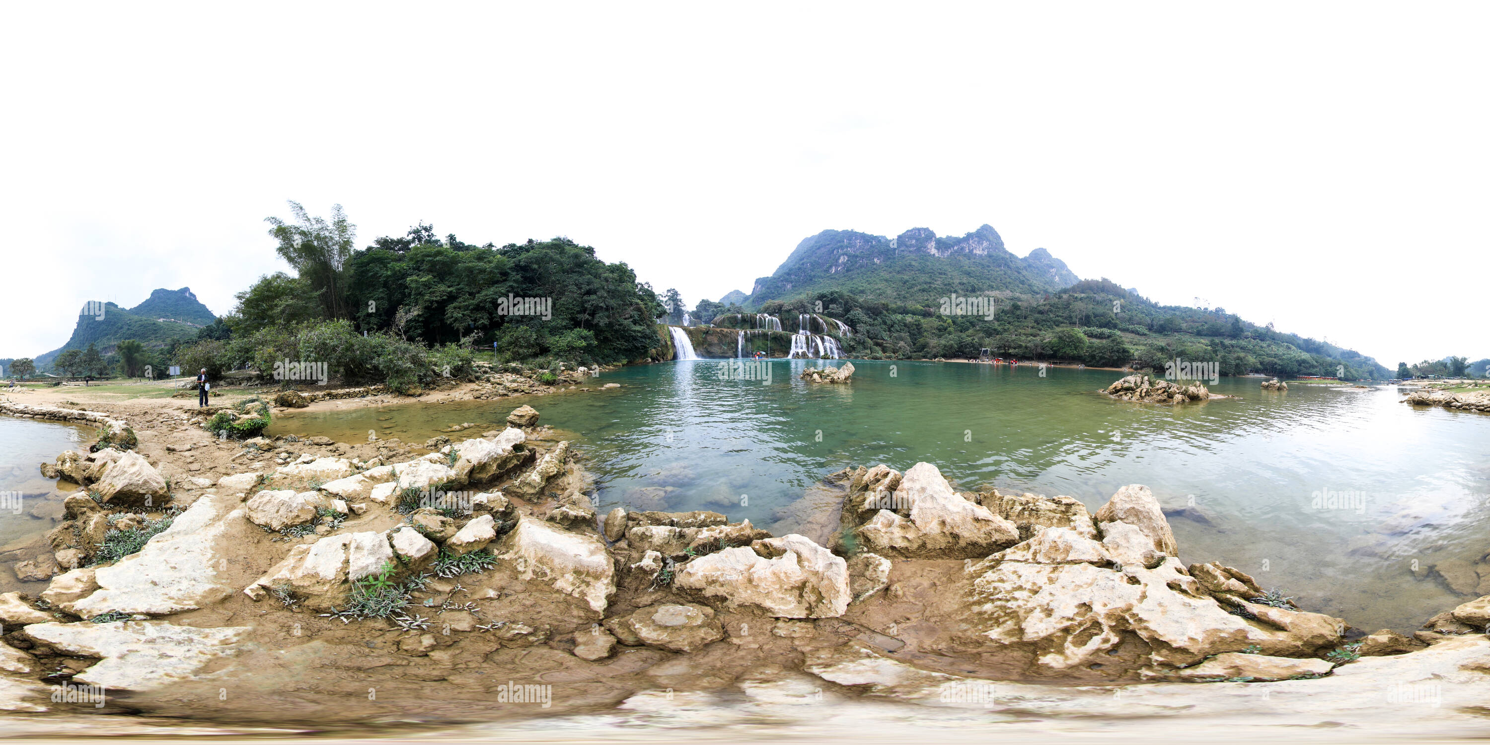 360 °-Ansicht auf Ban Gioc Wasserfall - Cao Bang - Alamy