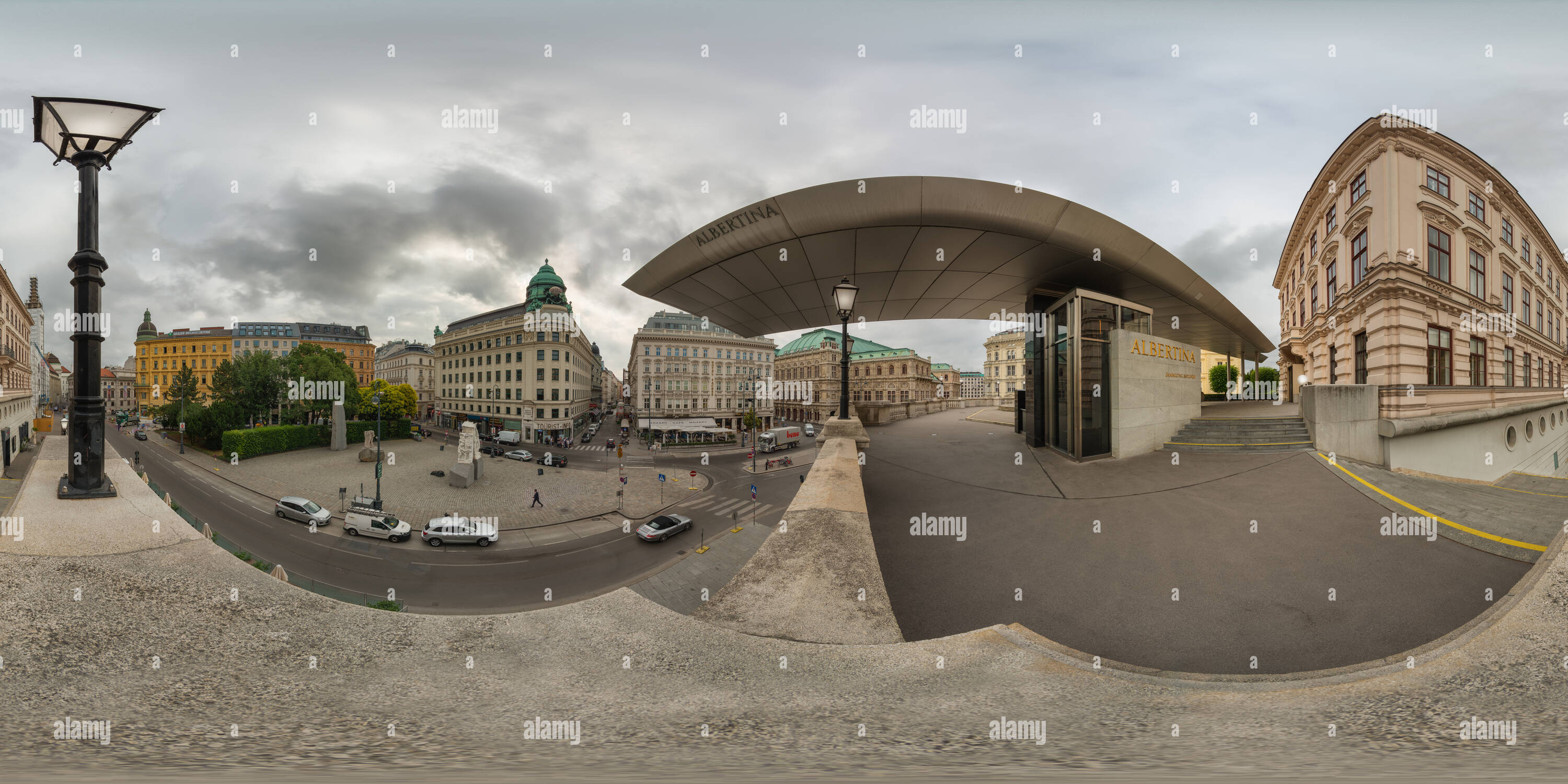 360 Grad Panorama Ansicht von Albertina, Wien - 3.