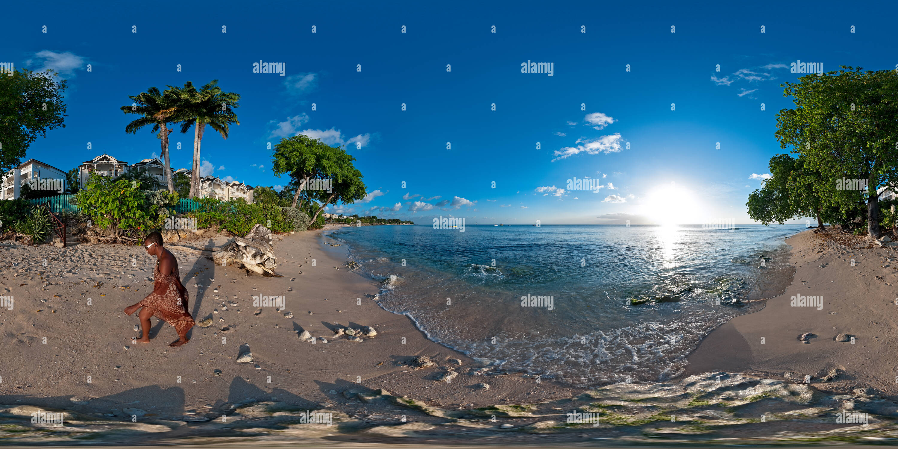 360 Grad Panorama Ansicht von Mahagoni Bucht in der Nähe der Waterside Eigentumswohnungen