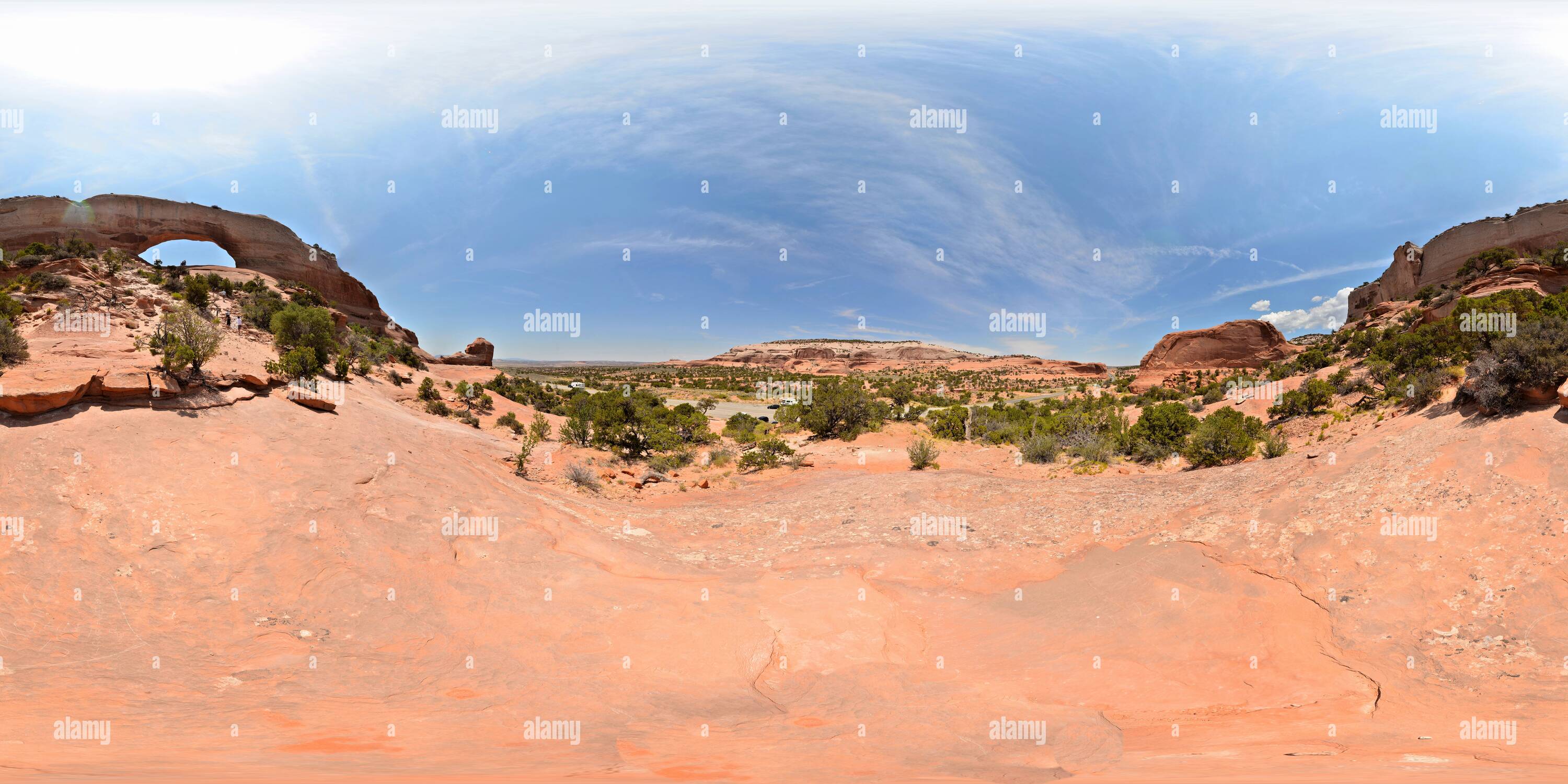 360 Grad Panorama Ansicht von Wilson Arch neben uns 191