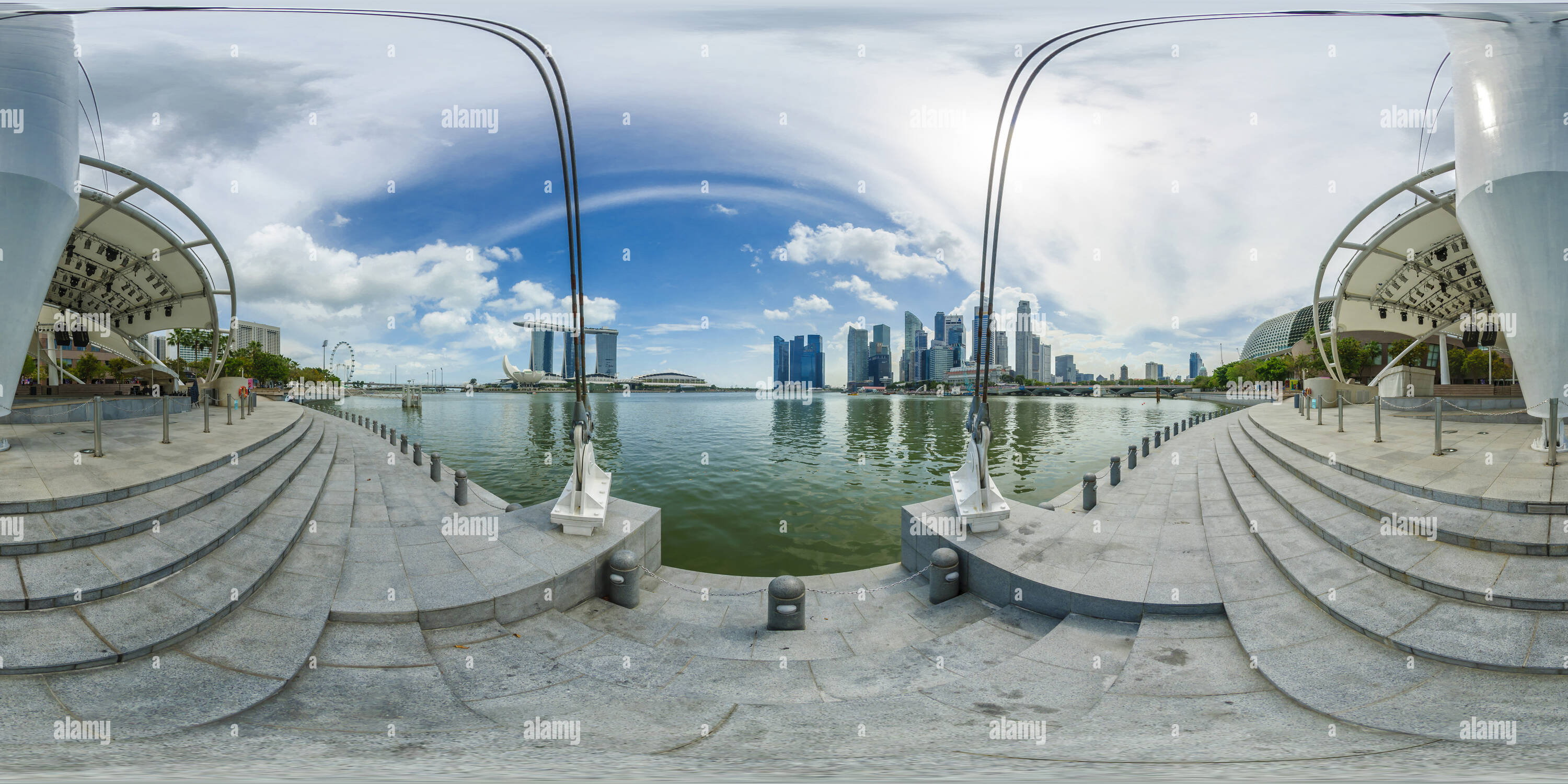 360 Grad Panorama Ansicht von Die Freilichtbühne im Esplanade