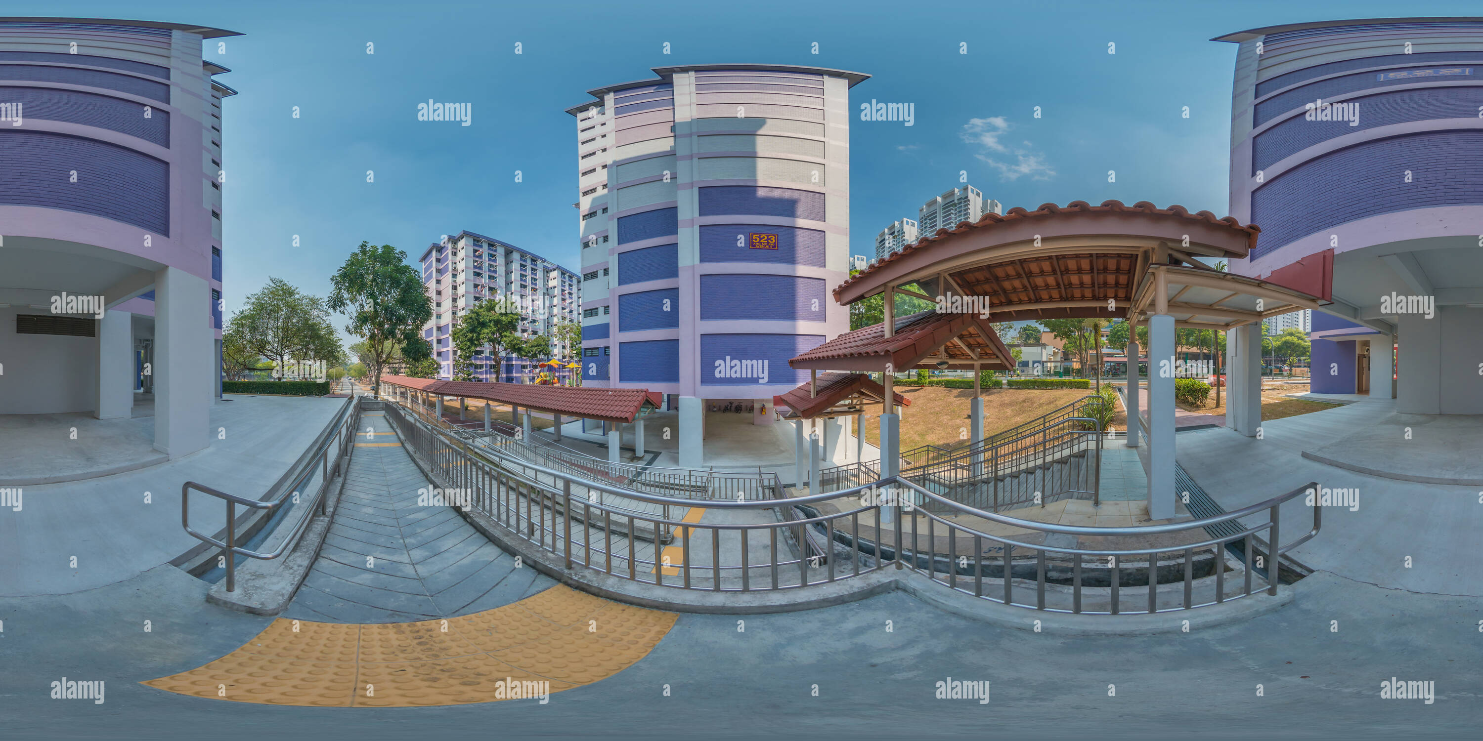 360 Grad Panorama Ansicht von Meiner Nachbarschaft