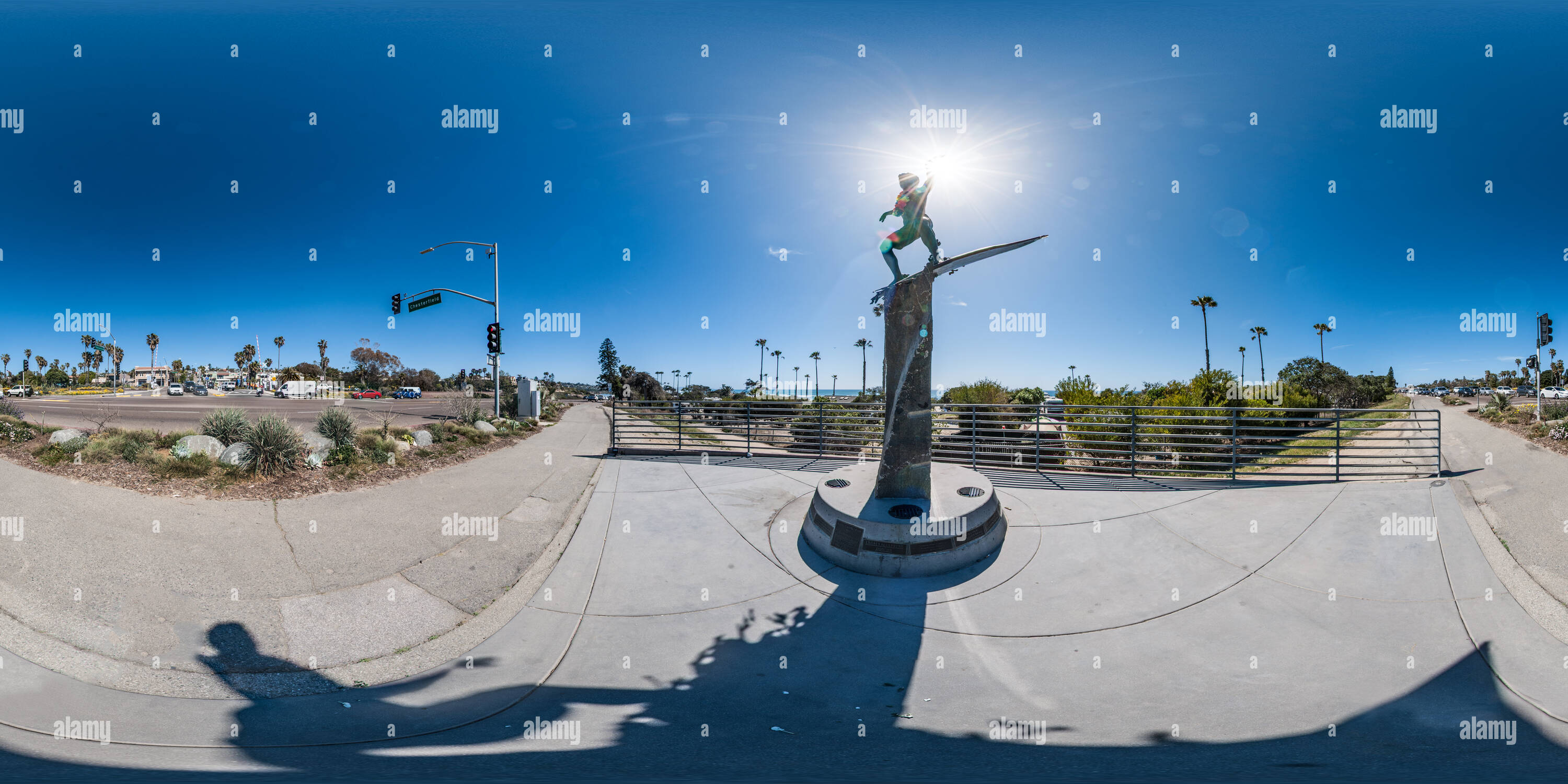 360 Grad Panorama Ansicht von Kook in Cardiff Cardiff am Meer, Kalifornien