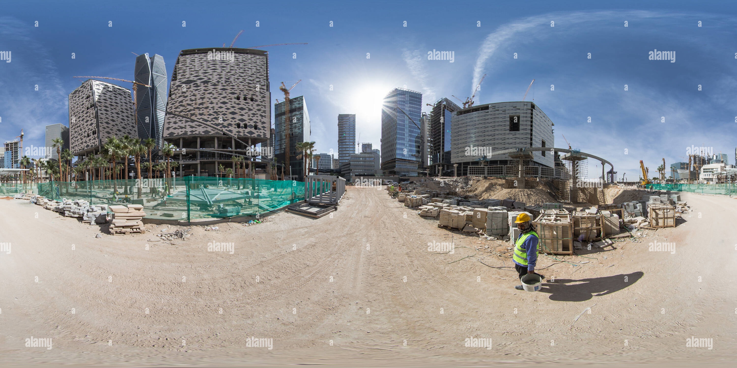 360 Grad Panorama Ansicht von King Abdullah Financial District - 0007