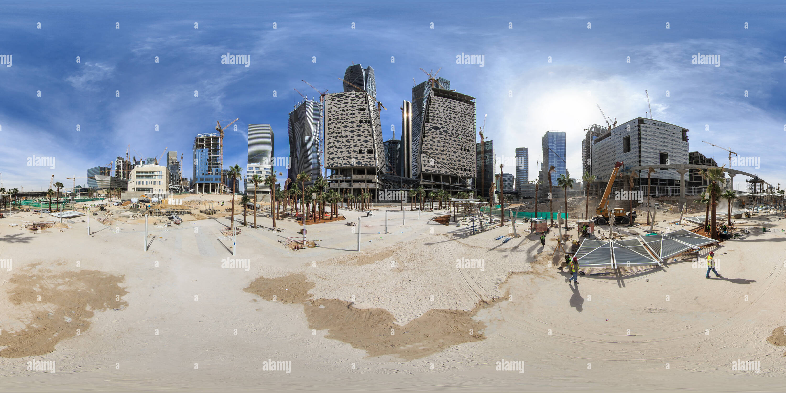 360 Grad Panorama Ansicht von King Abdullah Financial District - 0008