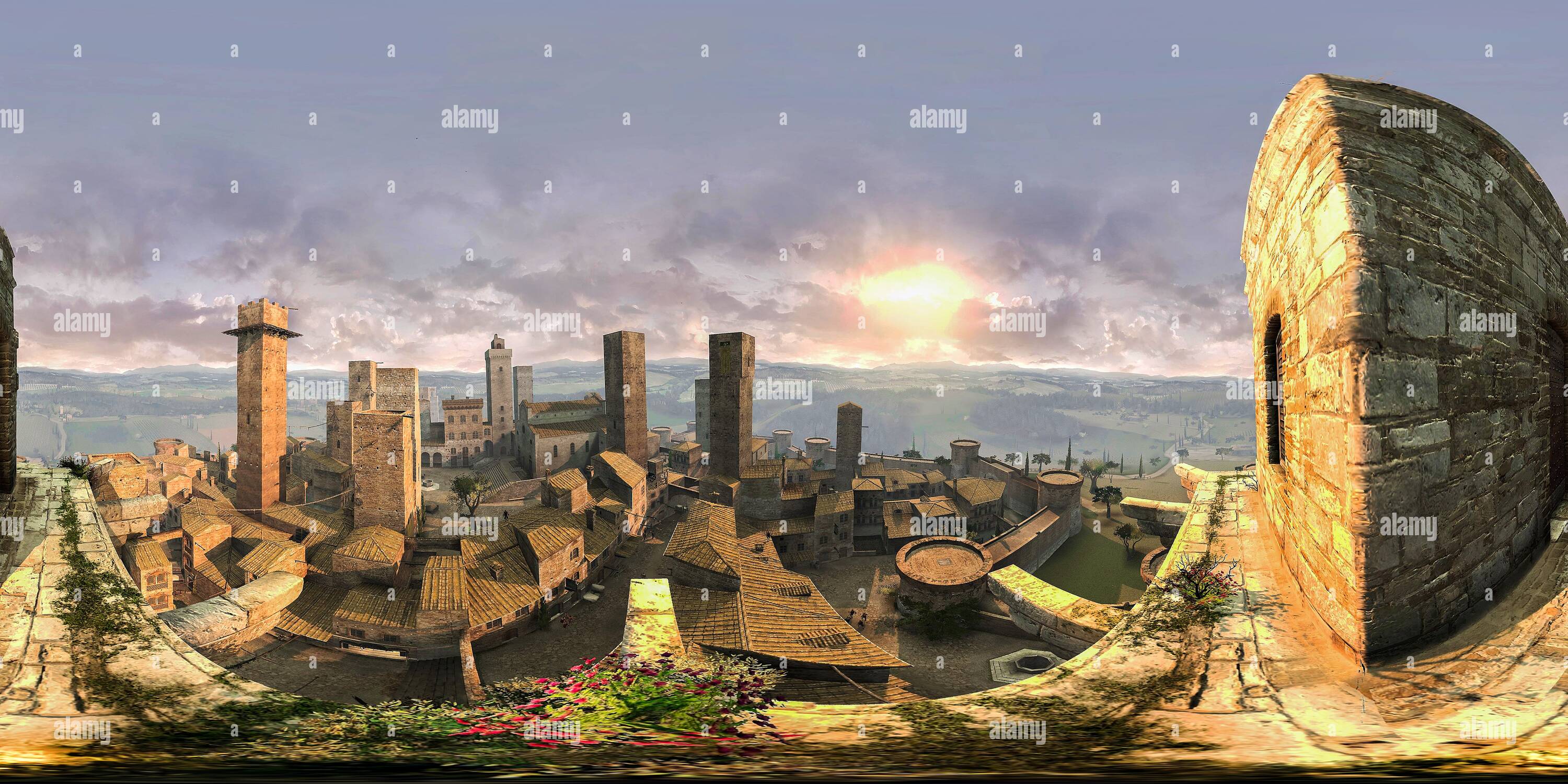 360 Grad Panorama Ansicht von Assassins Creed 12.