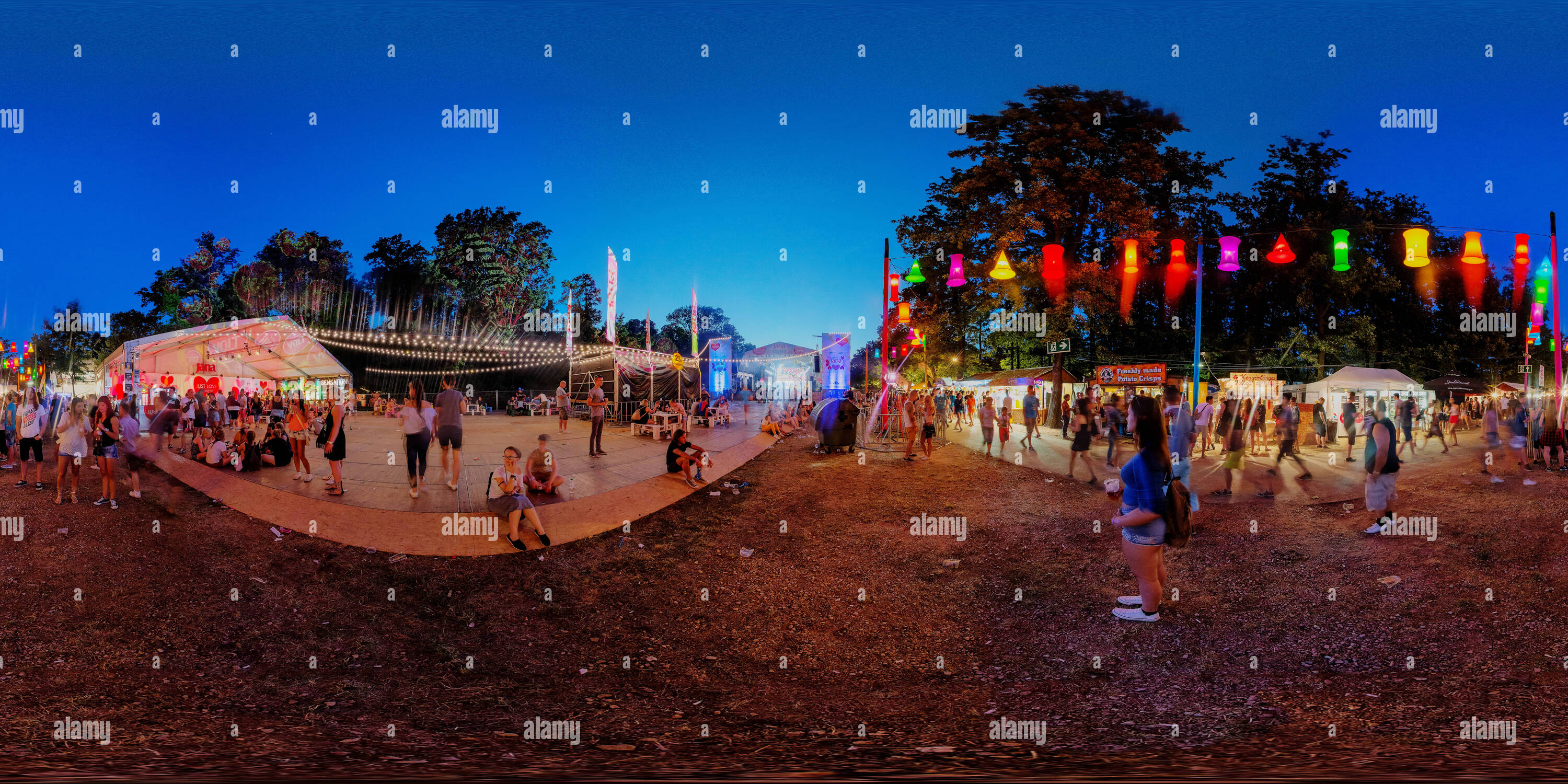 360 Grad Panorama Ansicht von Balaton Sound Nappall Volt Festival 2016 31.