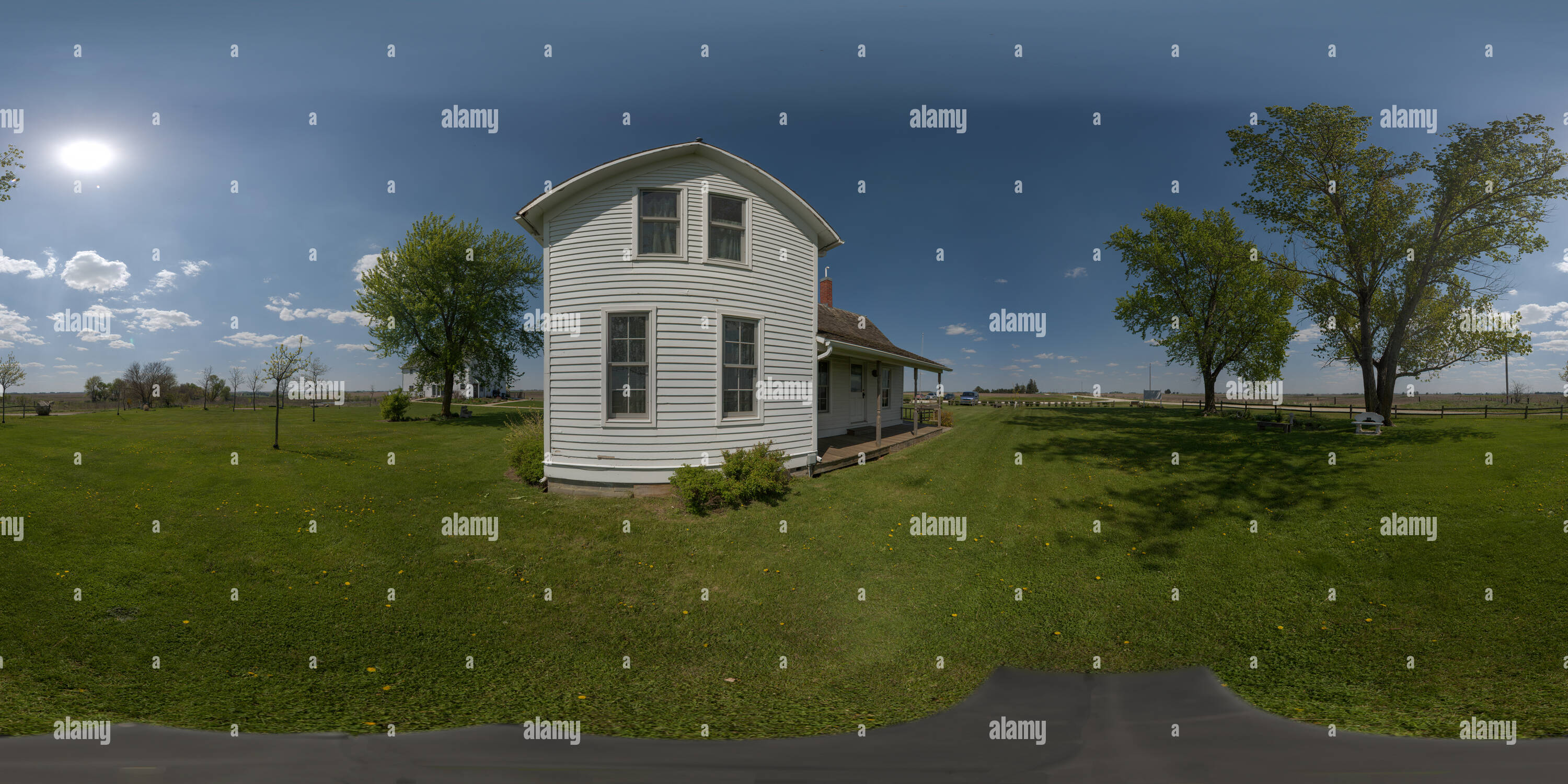 360 Grad Panorama Ansicht von Us-Vizepräsident Henry A. Wallace Boyhood Home